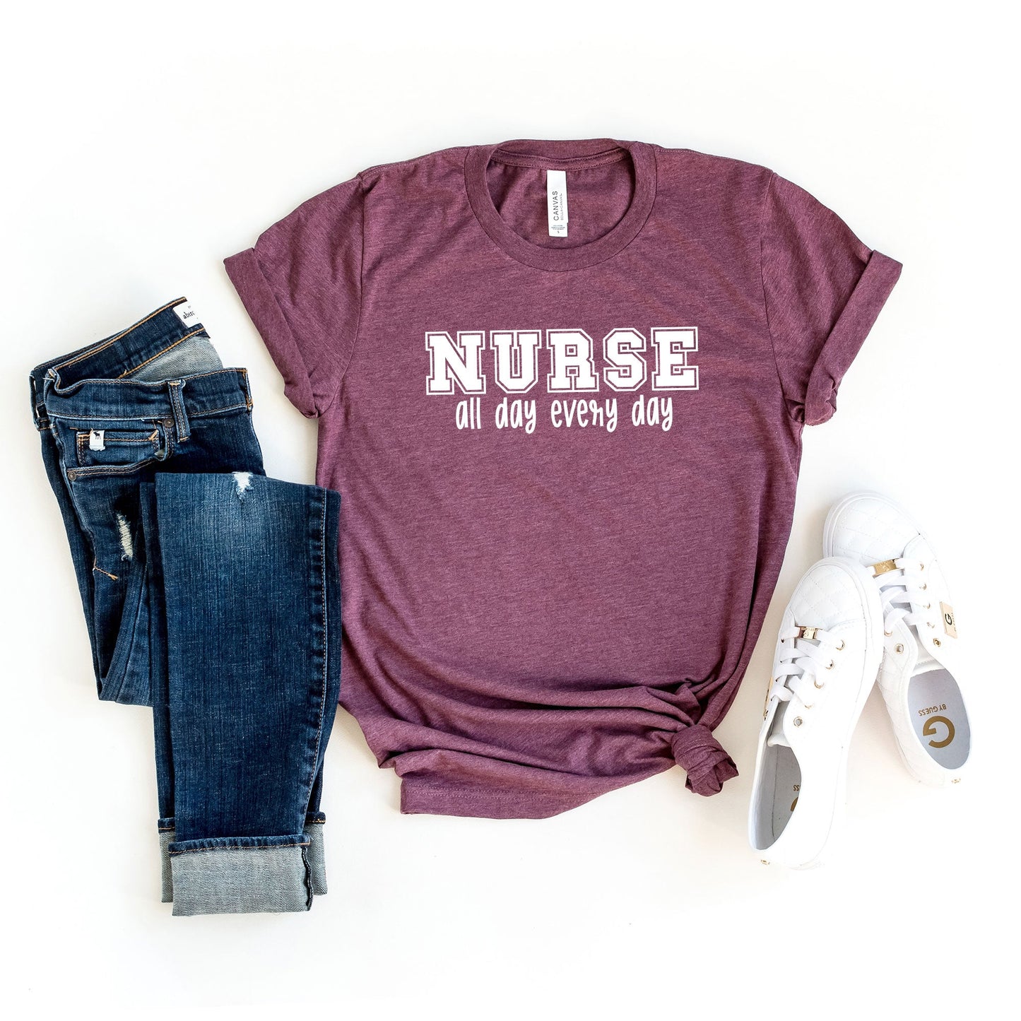 Nurse All Day Every Day | Short Sleeve Graphic Tee