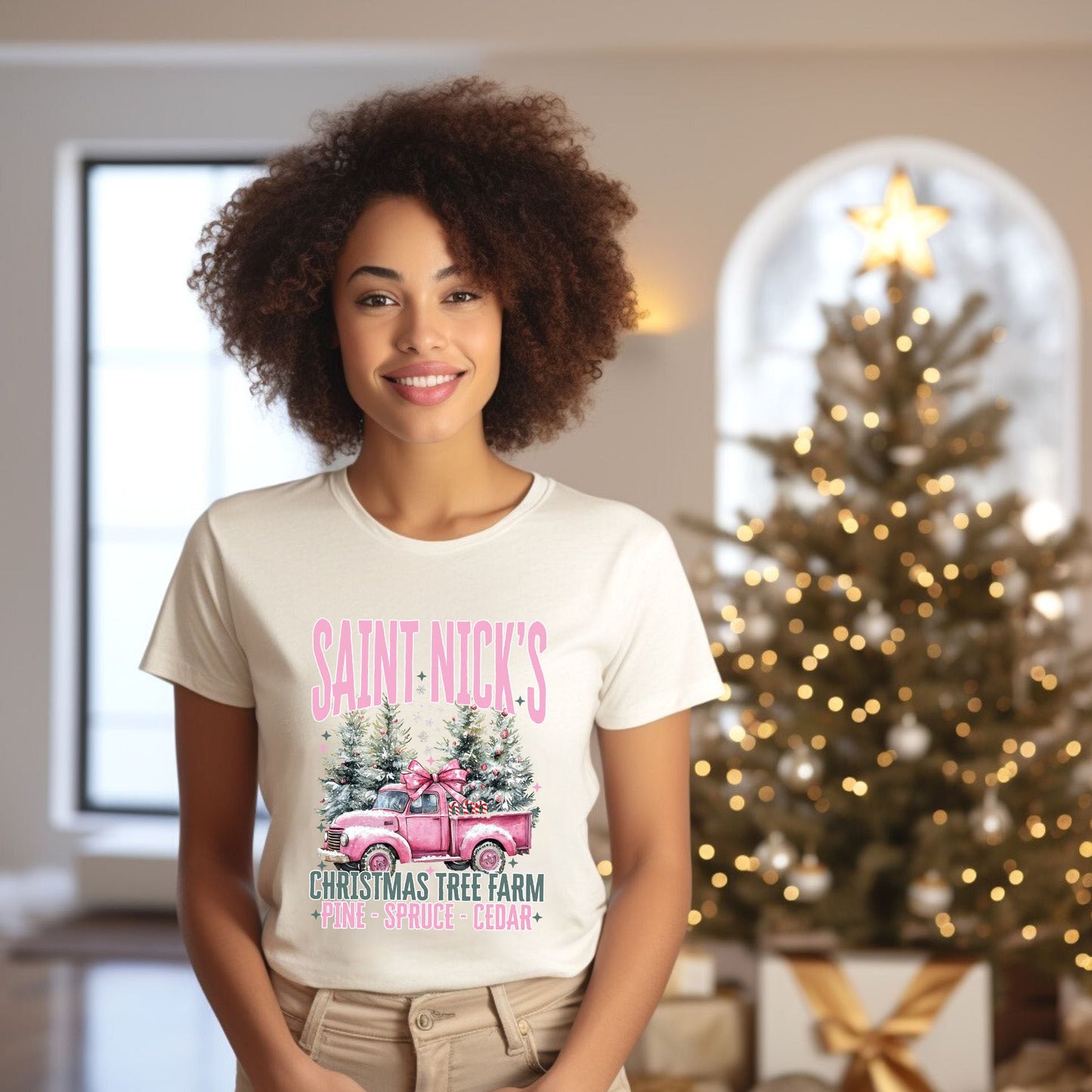 Saint Nick's Farm Truck | Short Sleeve Graphic Tee