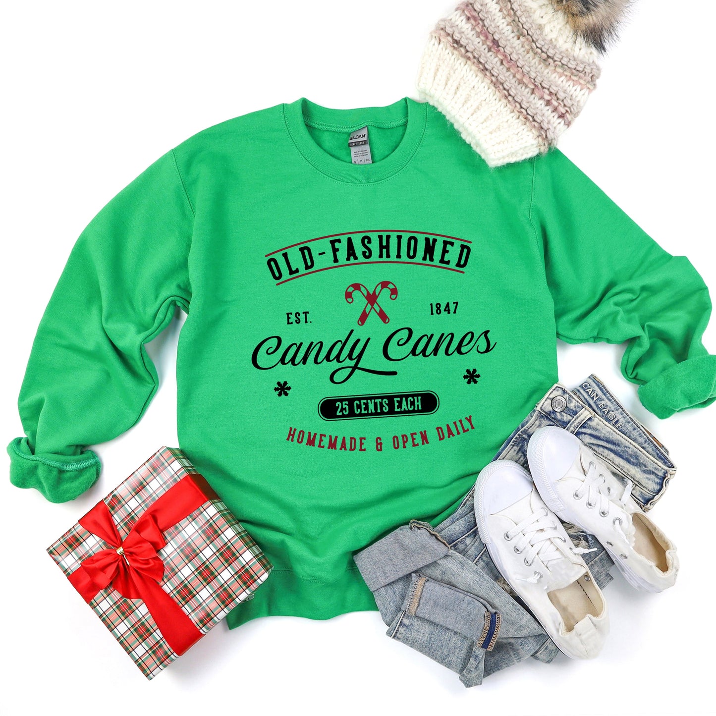 Old-Fashioned Candy Canes | Sweatshirt