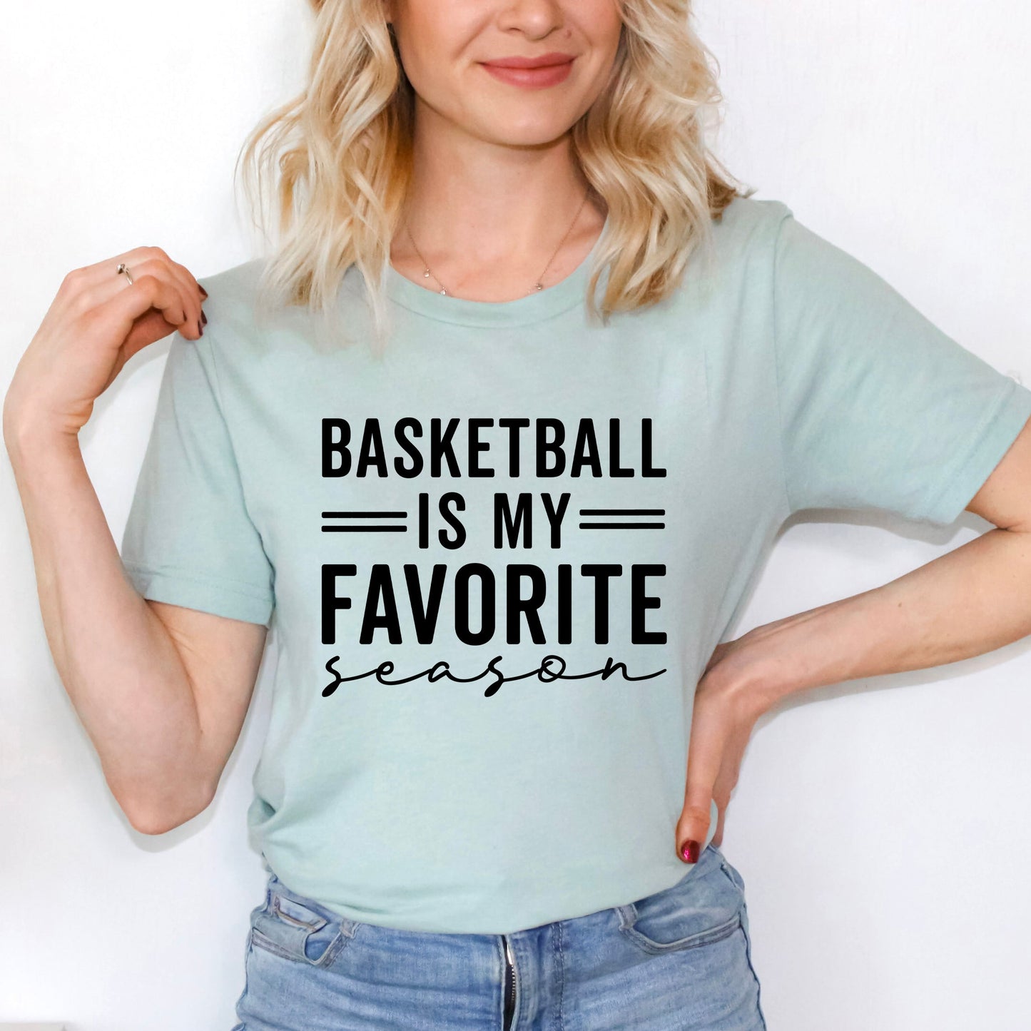 Basketball Is My Favorite Season | Short Sleeve Graphic Tee