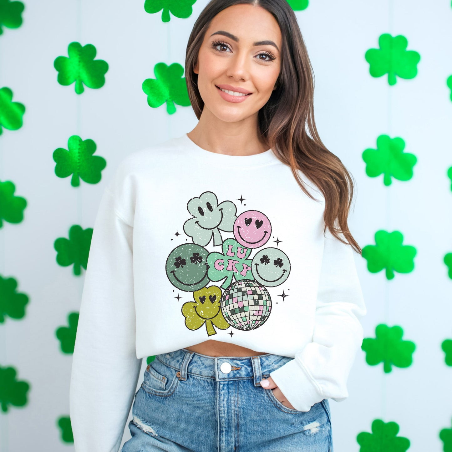 Lucky Smiley Disco | Sweatshirt