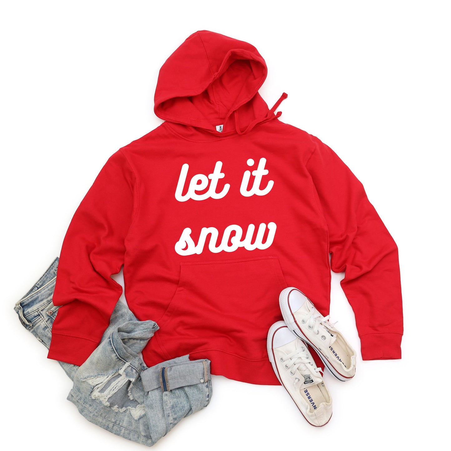 Let It Snow Bold Cursive | Hoodie