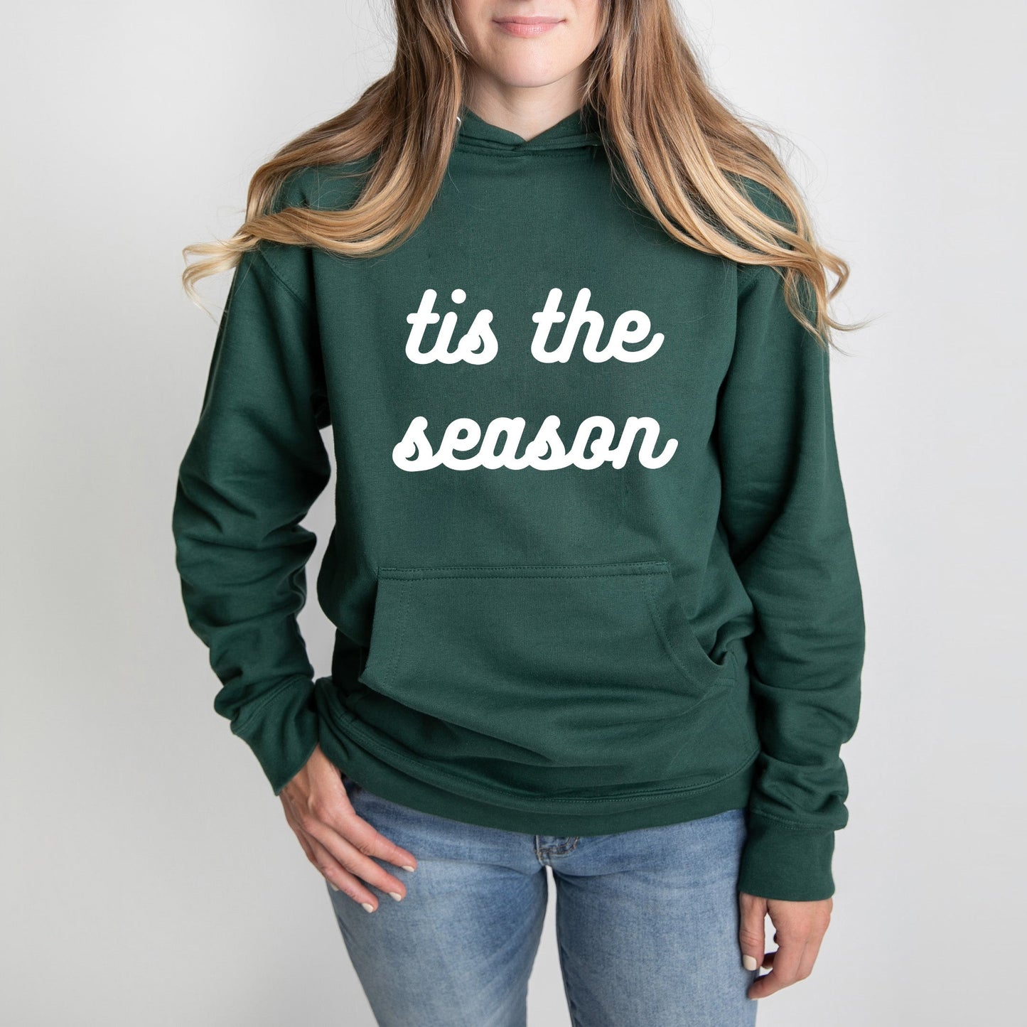 Tis The Season Bold Cursive | Hoodie