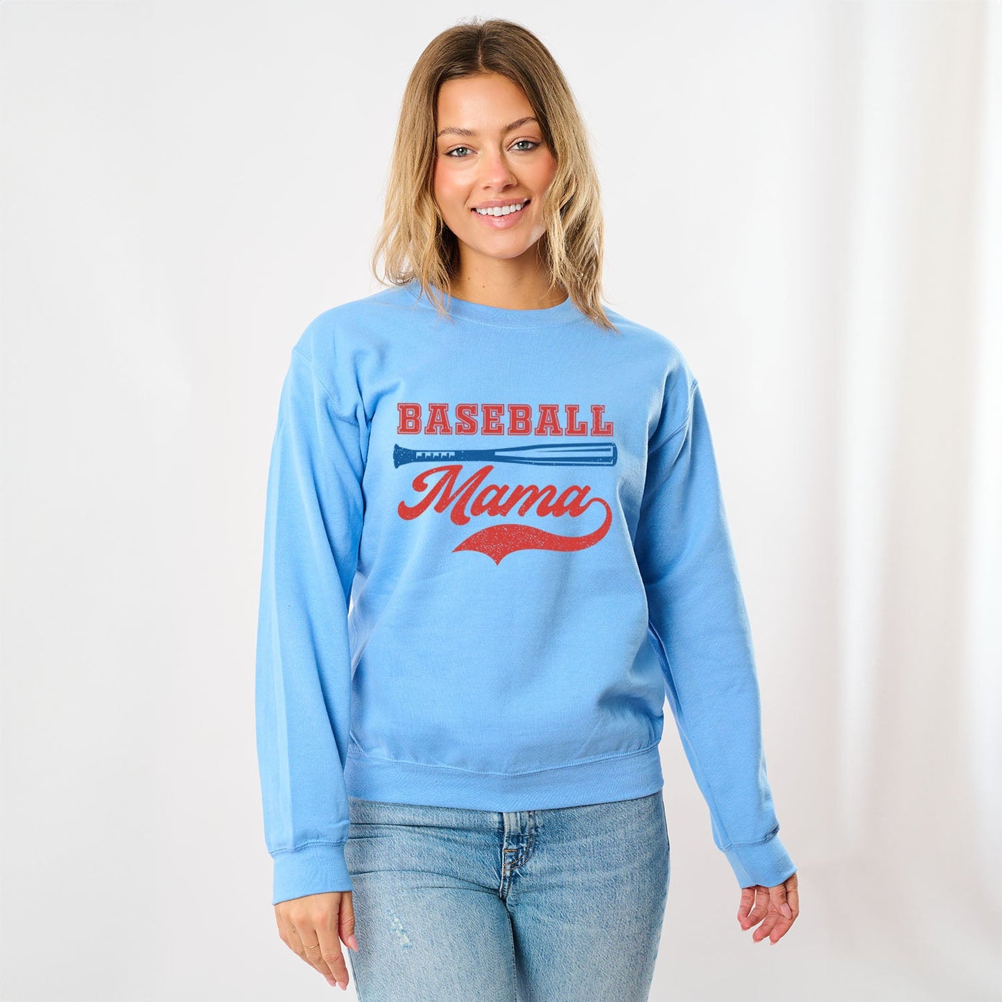 Baseball Mama Grunge | Sweatshirt