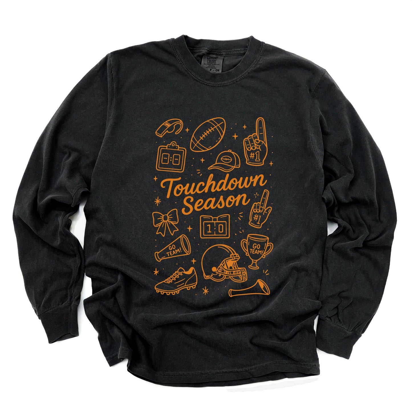 Touchdown Season Go Team - Garment Dyed Long Sleeve