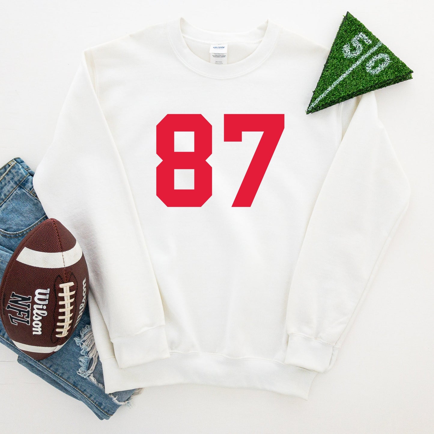 Football Jersey 87 - Womens Sweatshirt