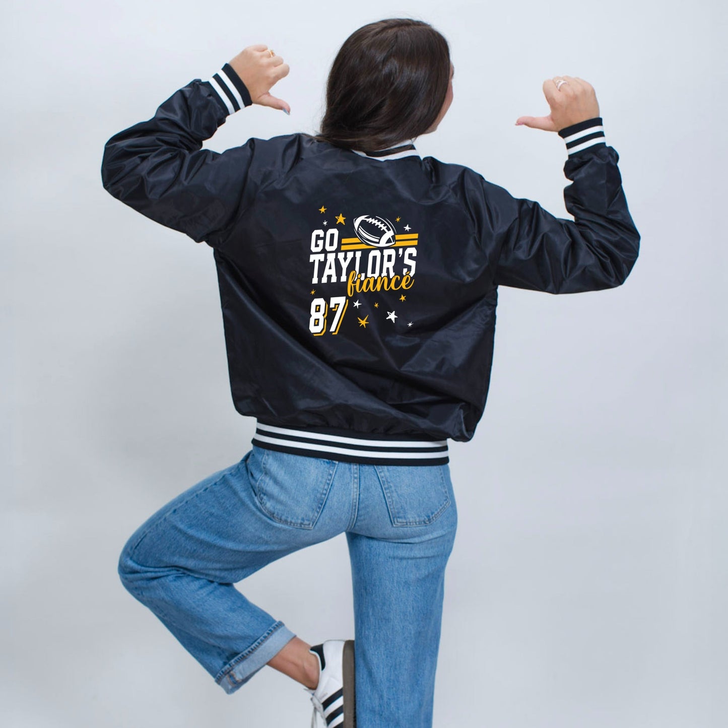 Go Taylor's Fiancé Yellow - Womens Bomber Jacket