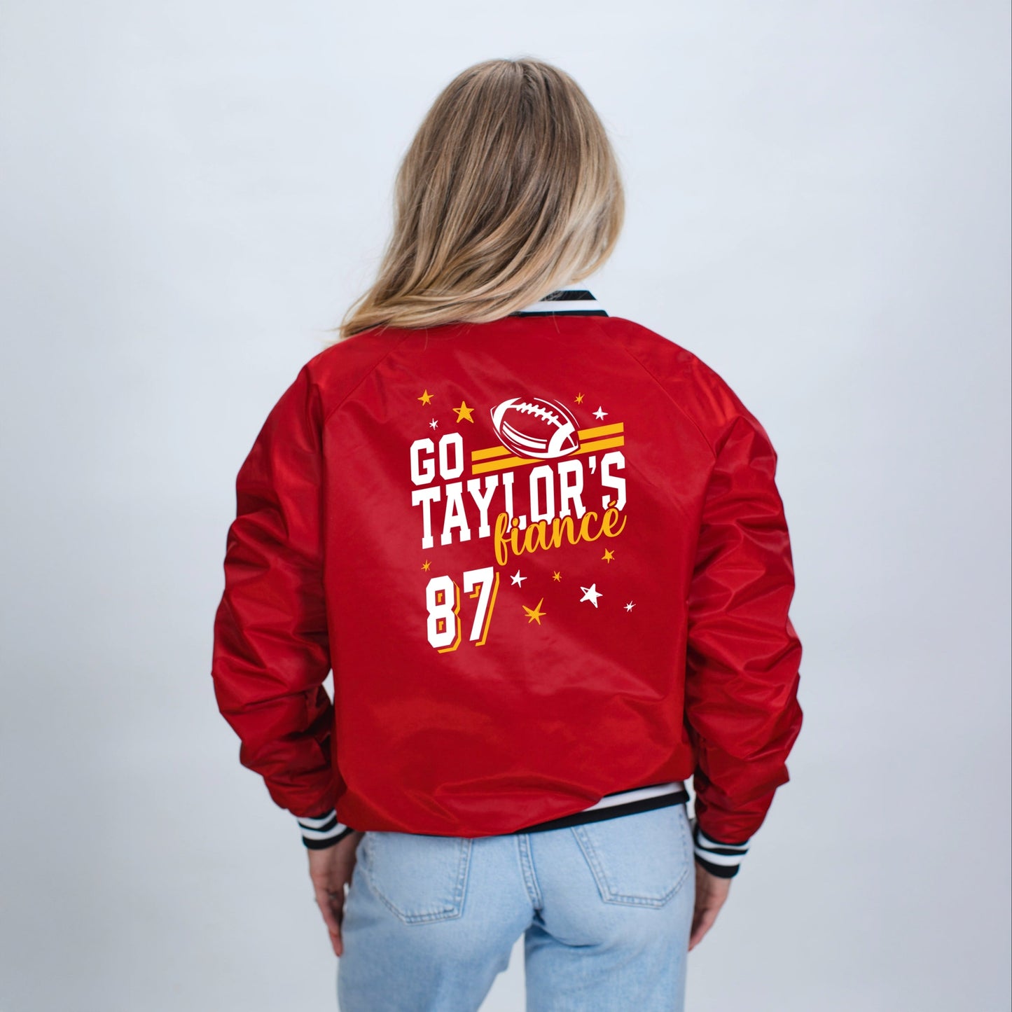 Go Taylor's Fiancé Yellow - Womens Bomber Jacket