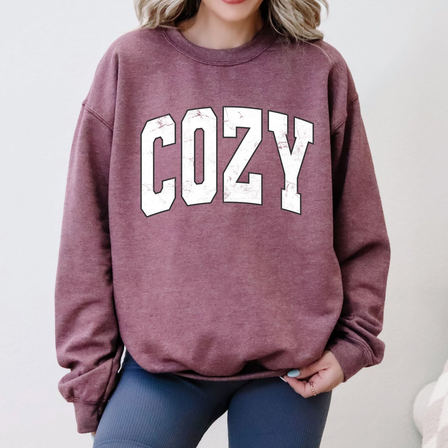 Cozy Worn Varsity - Women's Sweatshirt