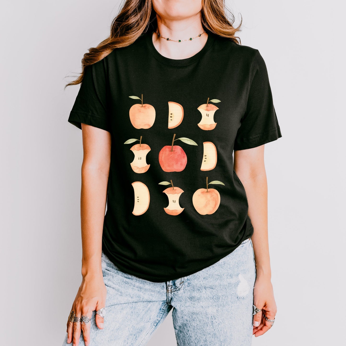 Watercolor Apple Chart - Short Sleeve Tee