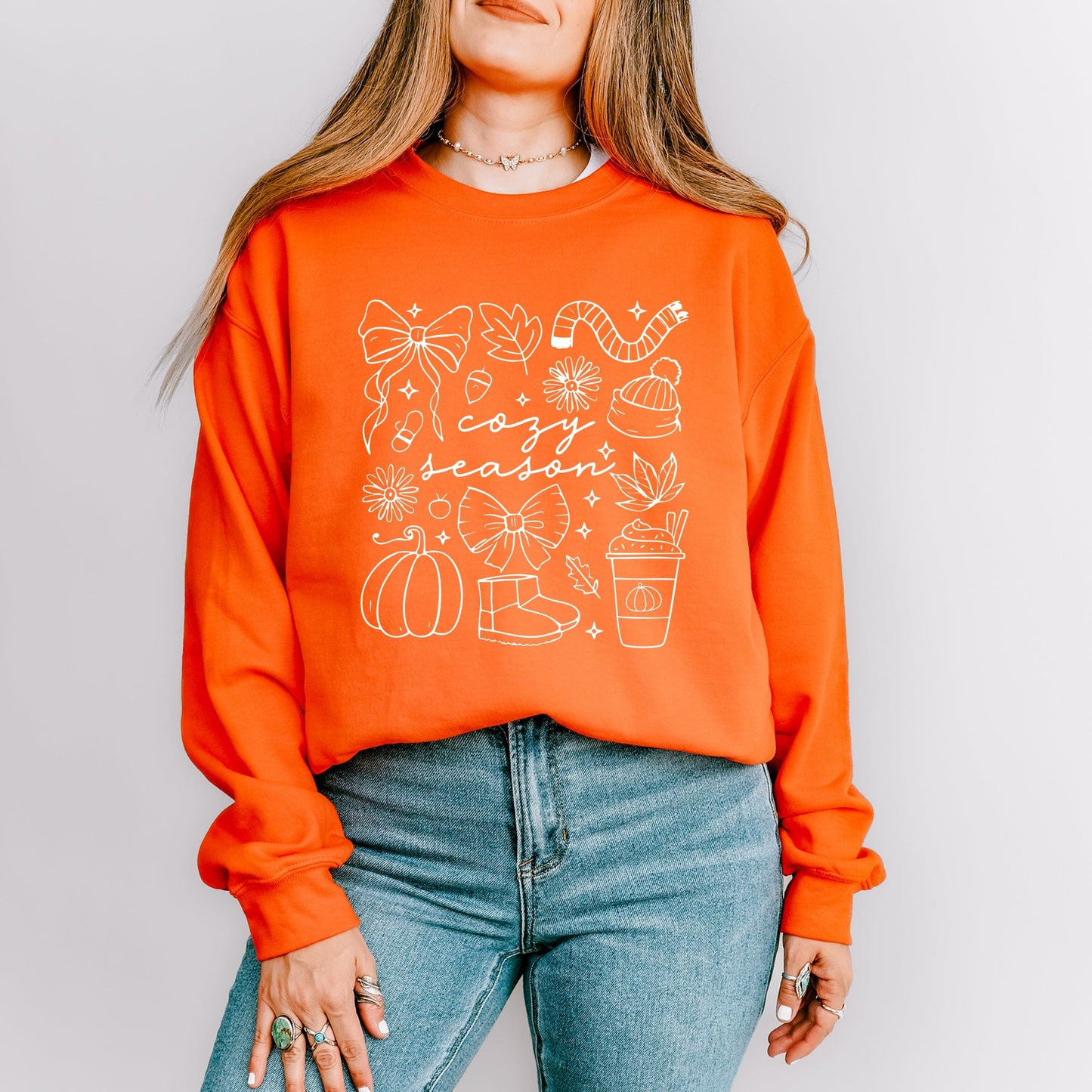Cozy Season Coquette Icons - Womens Sweatshirt