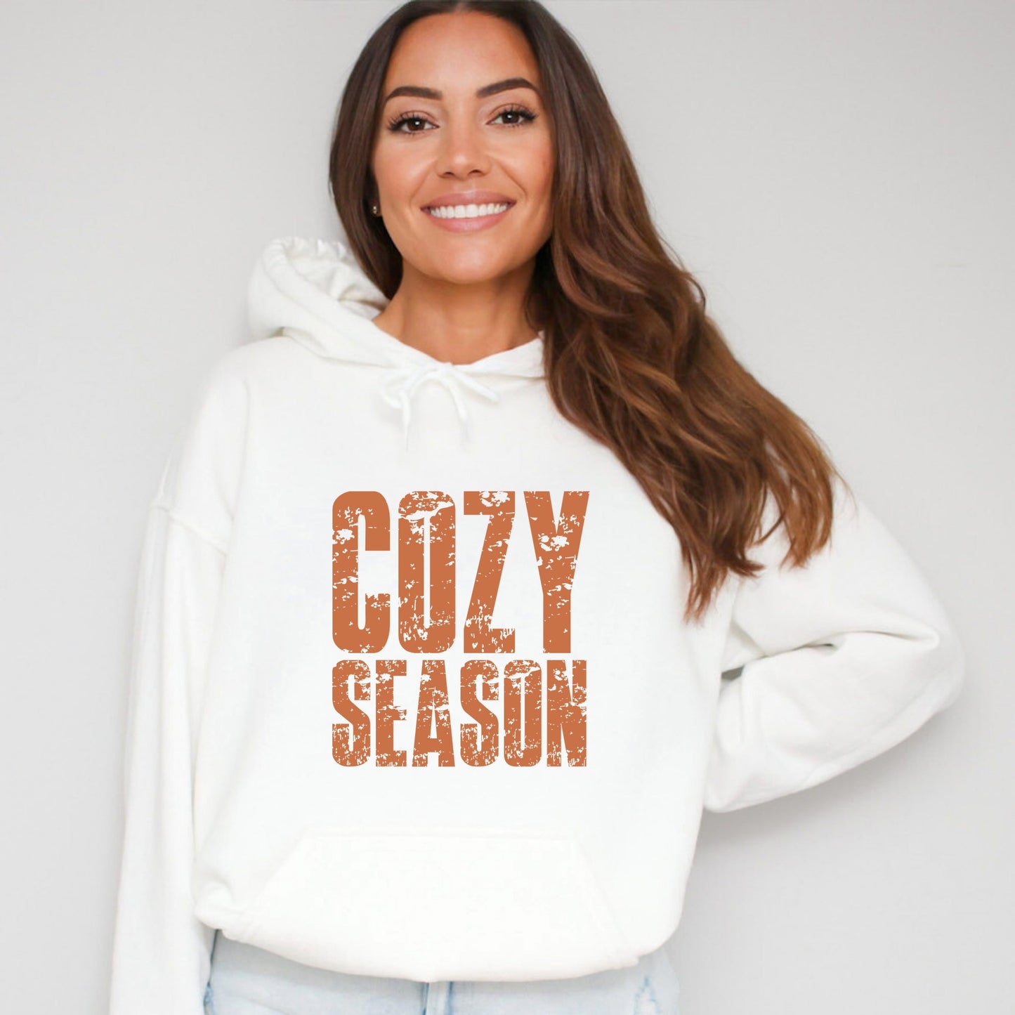 Cozy Season Block Distressed - Women's Graphic Hoodie