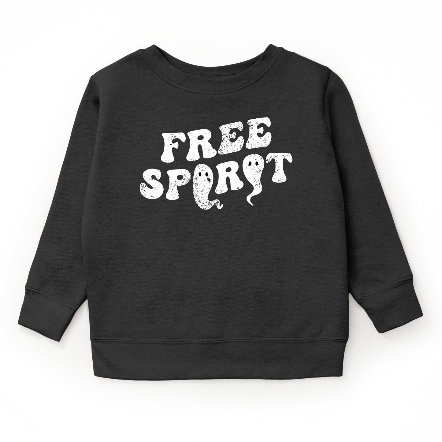 Free Spirit Ghost Distressed - Youth Graphic Sweatshirt