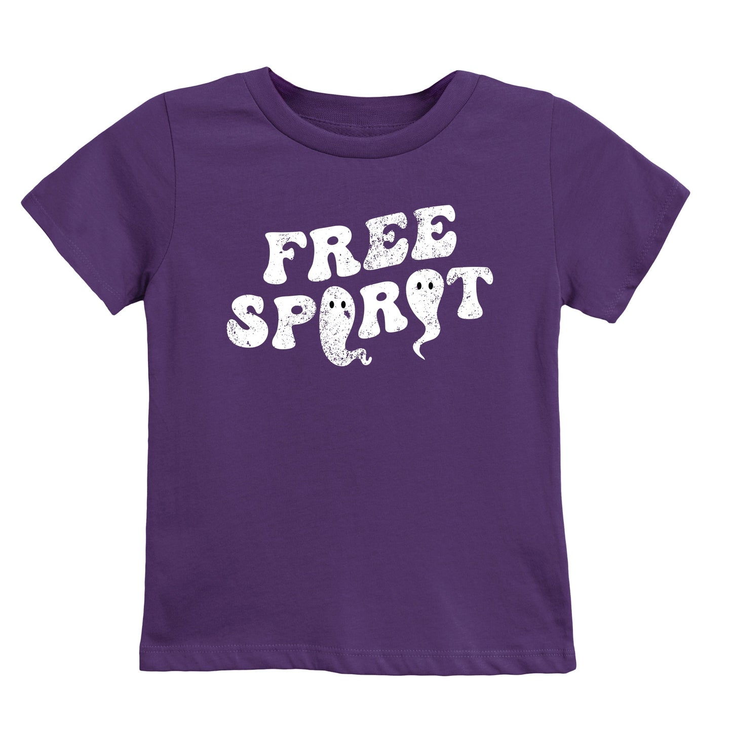 Free Spirit Ghost Distressed - Youth Short Sleeve Graphic T-Shirt
