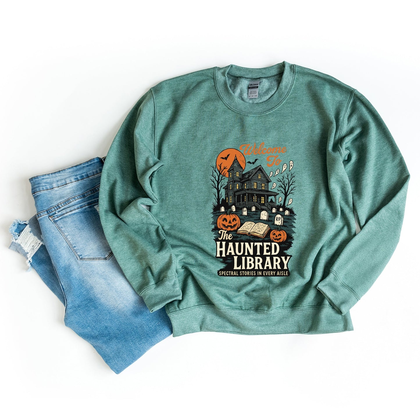 The Haunted Library - Womens Sweatshirt