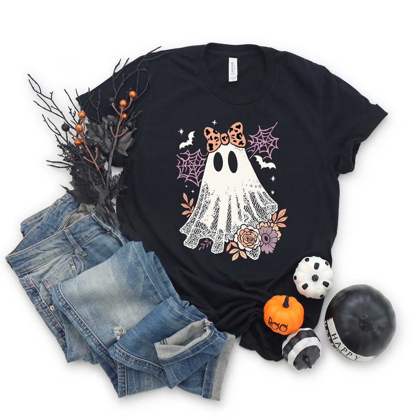 Coquette Ghost Roses - Womens Short Sleeve Tee