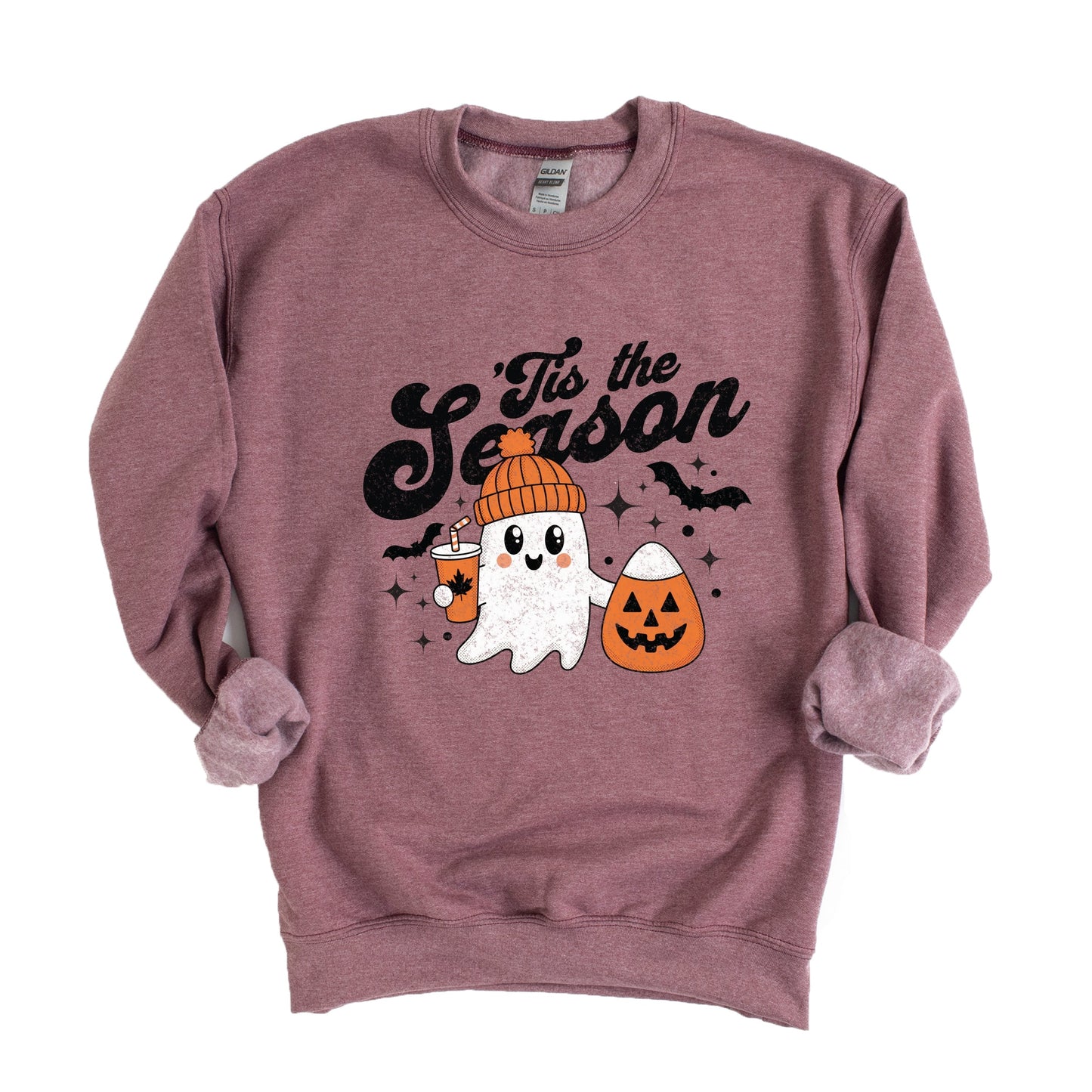 Tis The Season Ghost Retro - Womens Sweatshirt