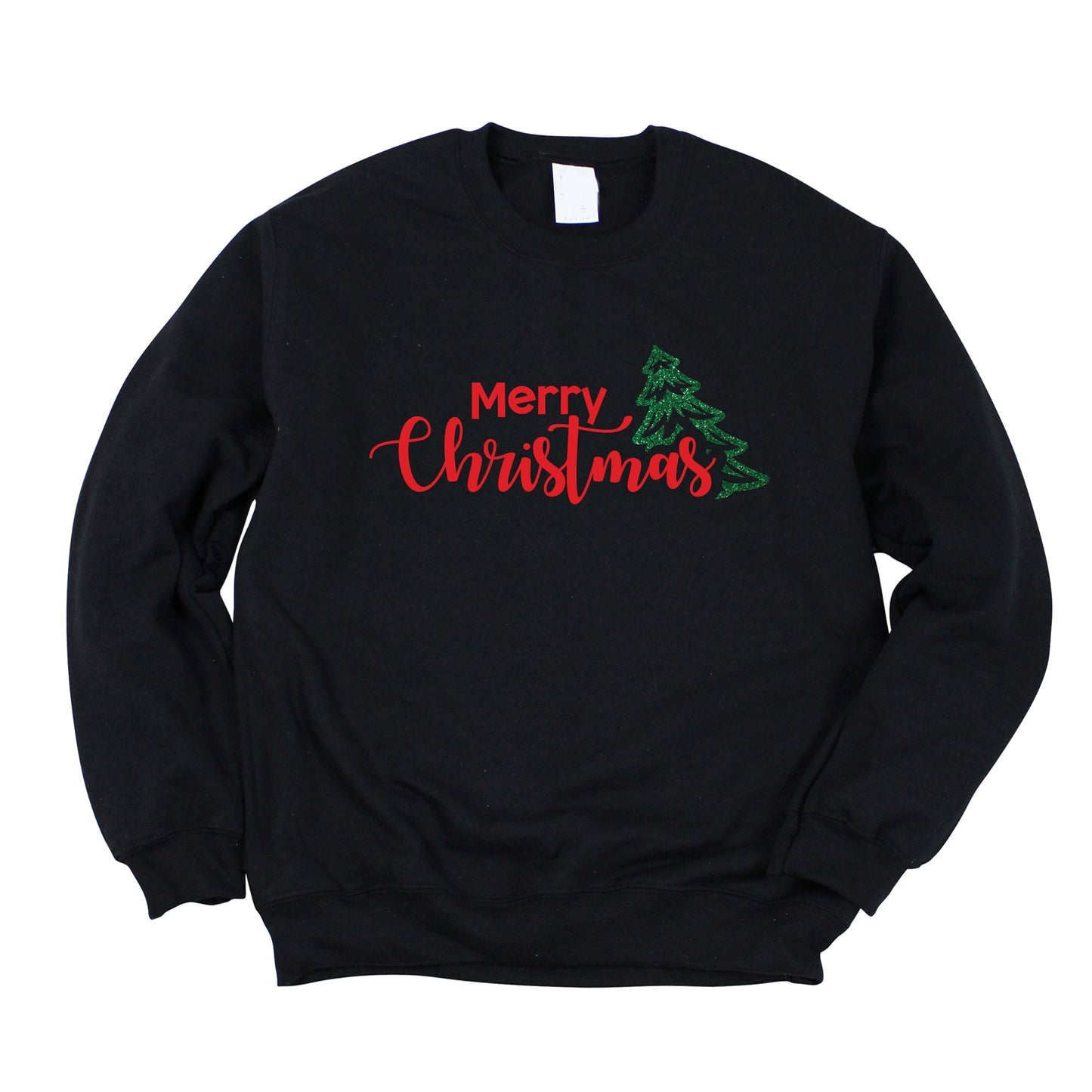 Merry Christmas Glitter Tree - Women's Sweatshirt