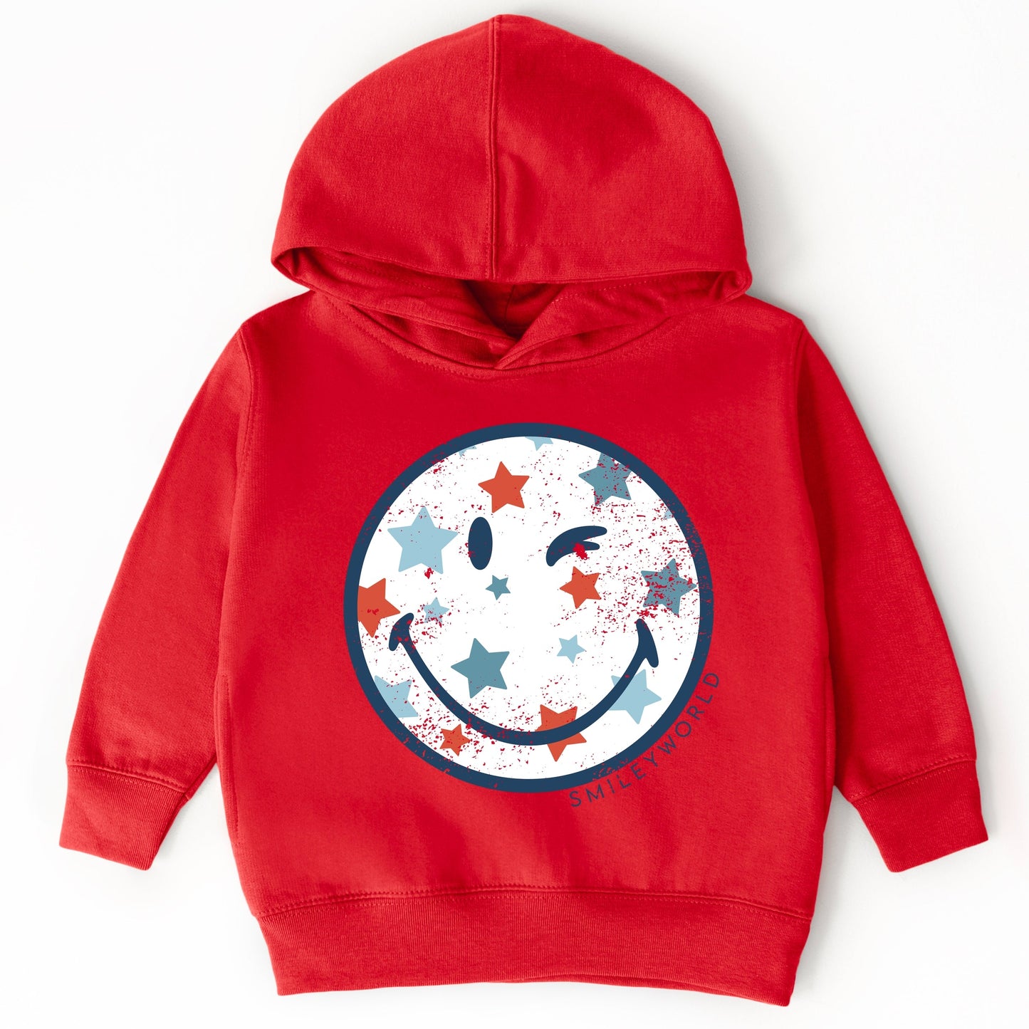 SmileyWorld Patriotic Star Wink - Toddler Hoodie