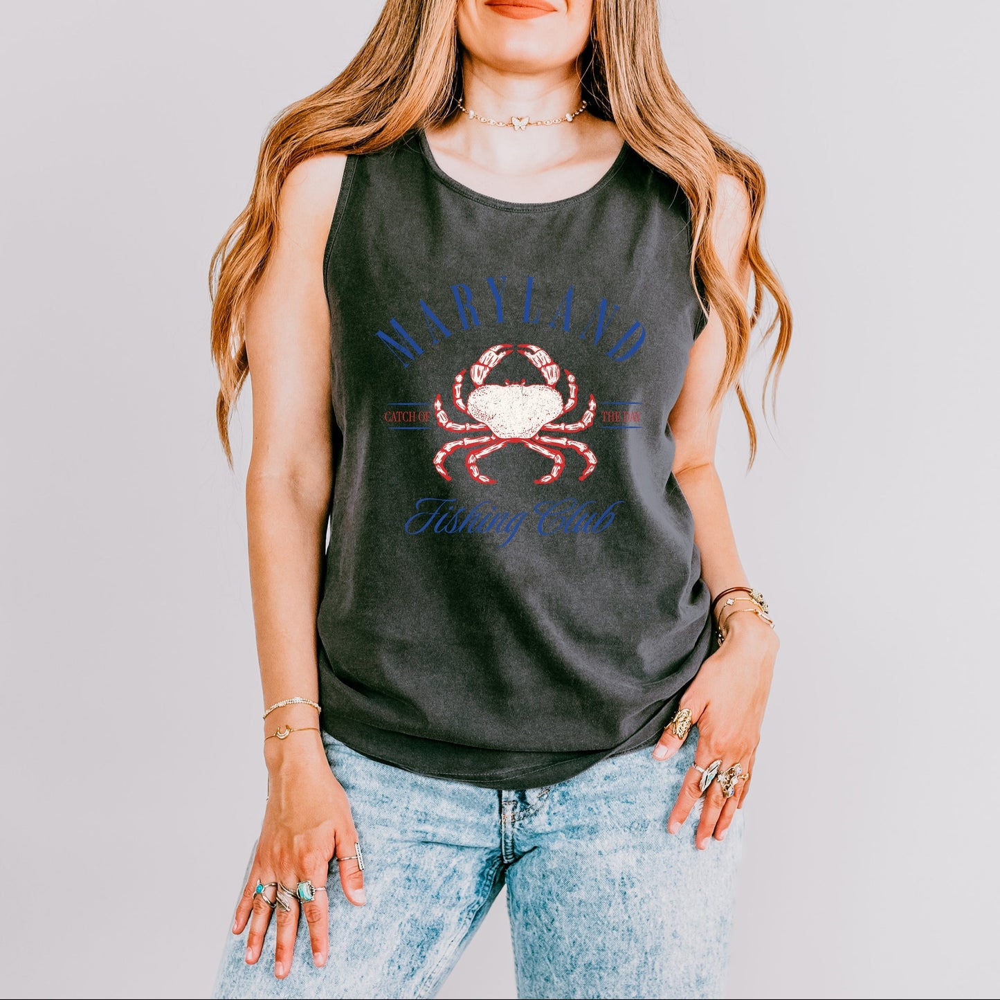 Maryland Fishing Club - Women's Garment Dyed Tank