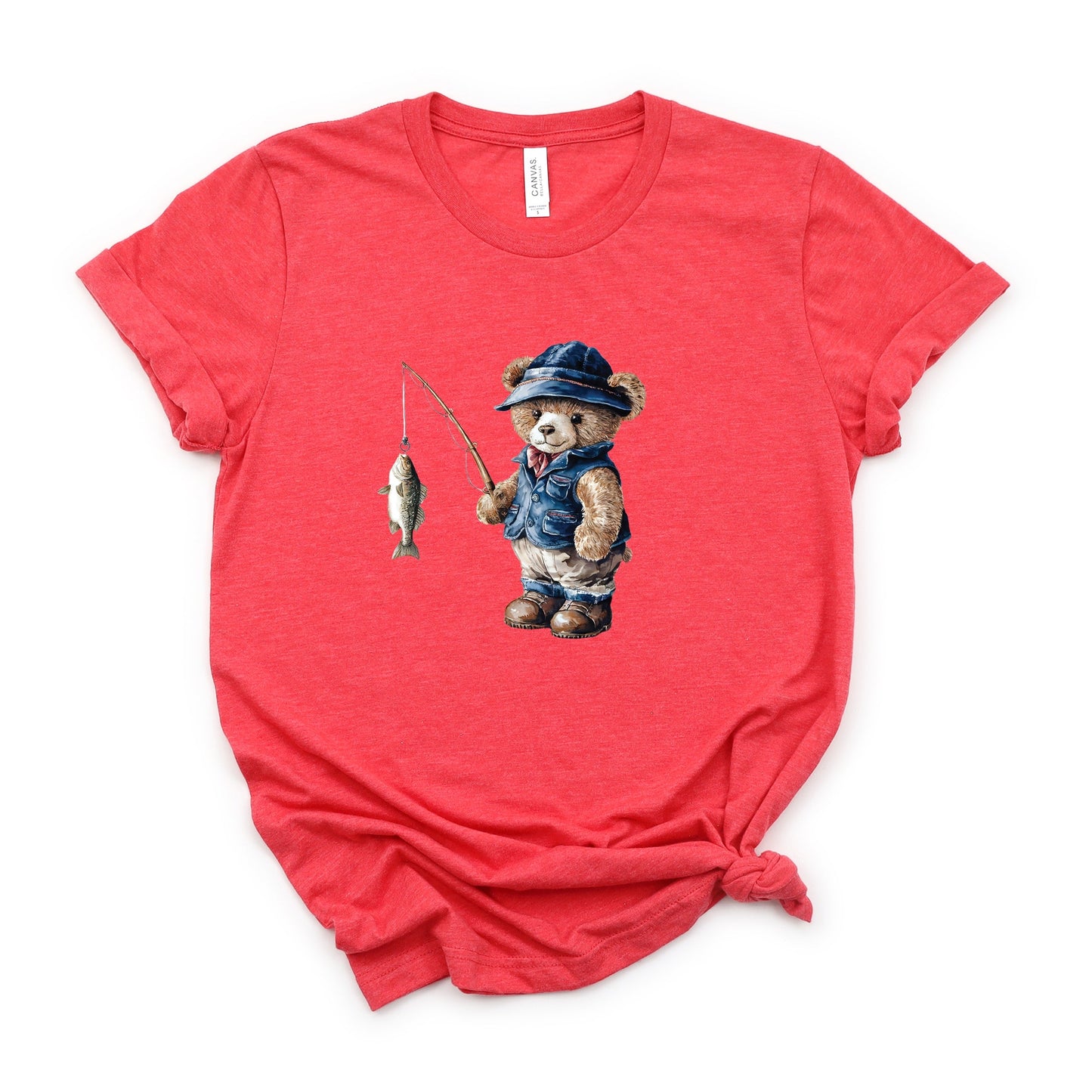Teddy Bear Fisherman - Women's Short Sleeve Tee