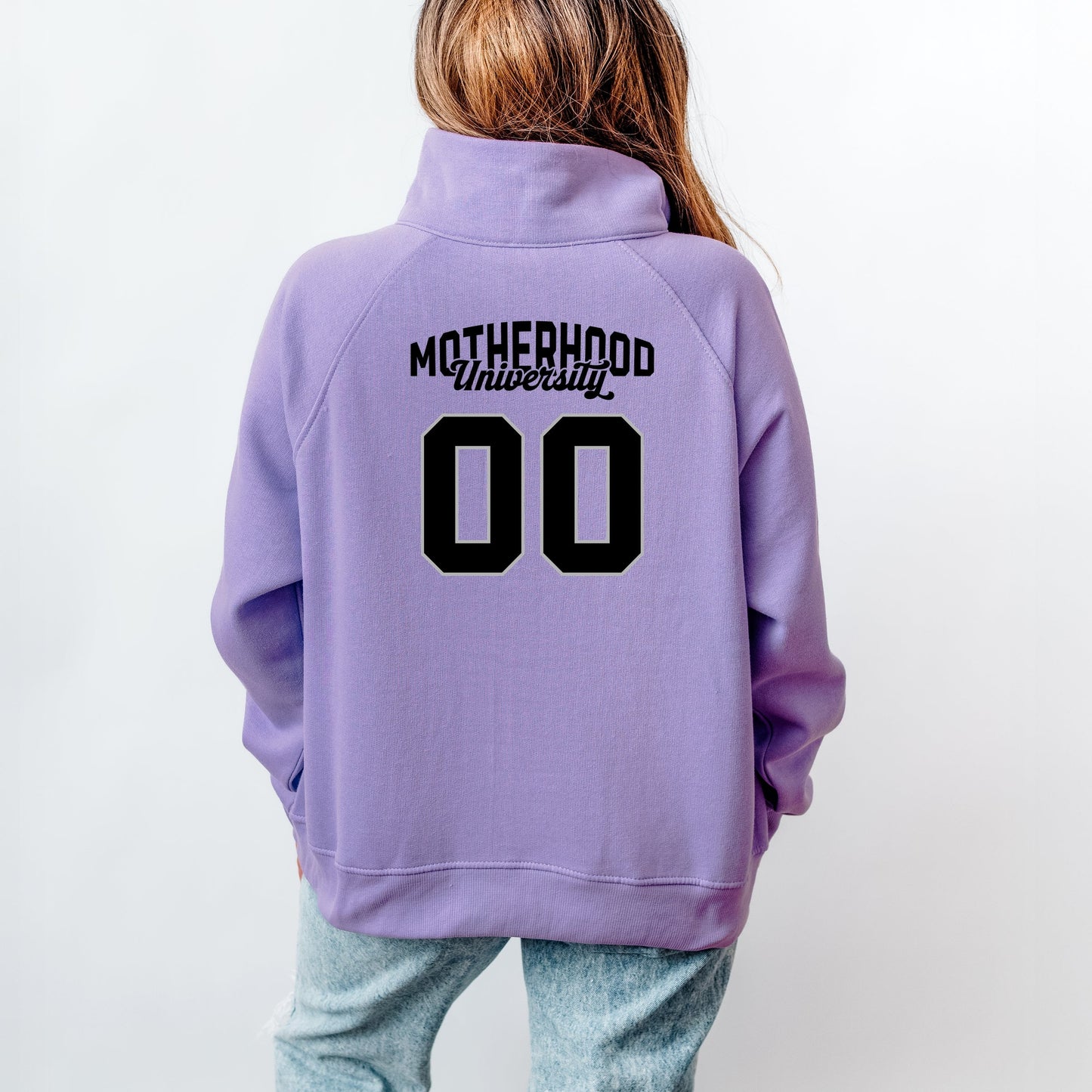 Motherhood University Jersey - Quarter Zip Fleece