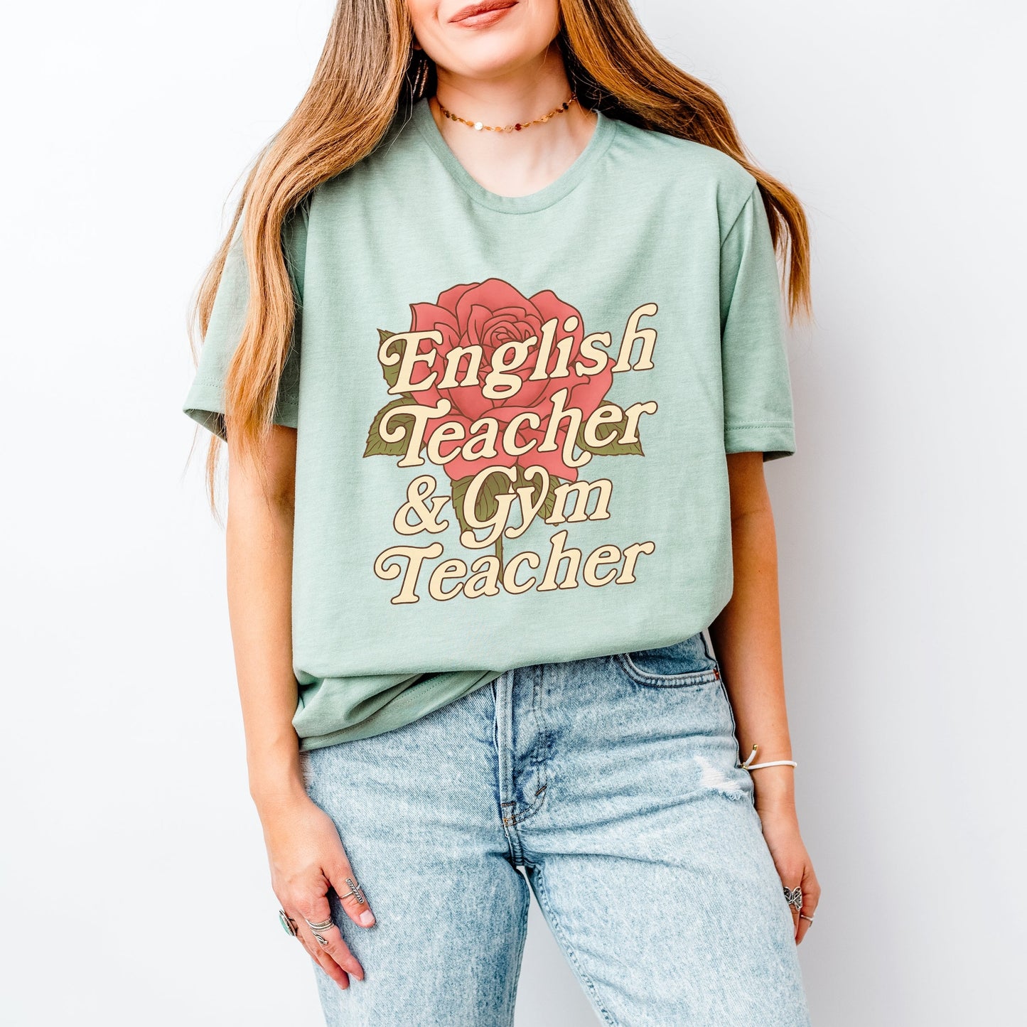 English Teacher + Gym Teacher Rose - Women's Short Sleeve Tee
