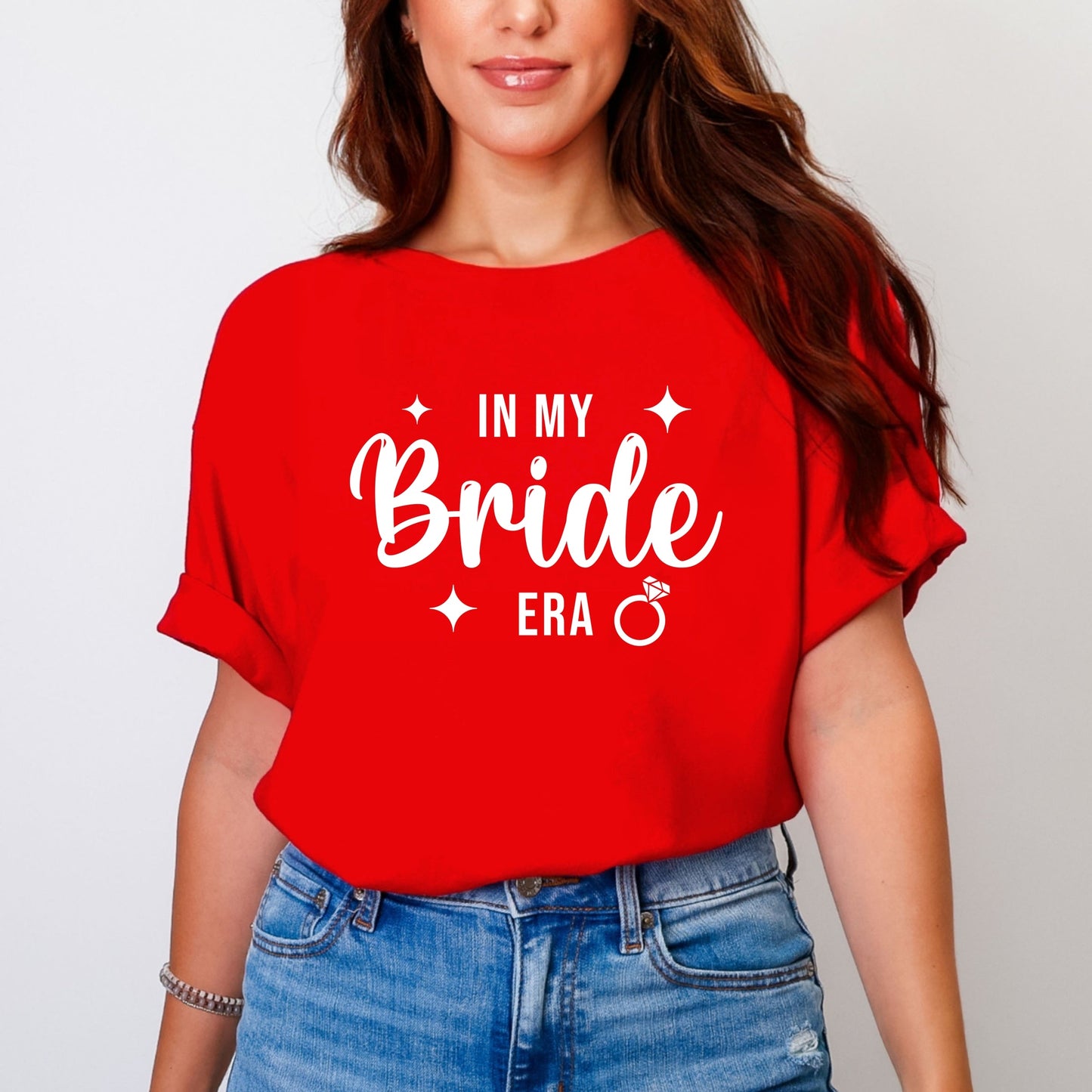 In My Bride Era Sparkles - Women's Garment Dyed Tee
