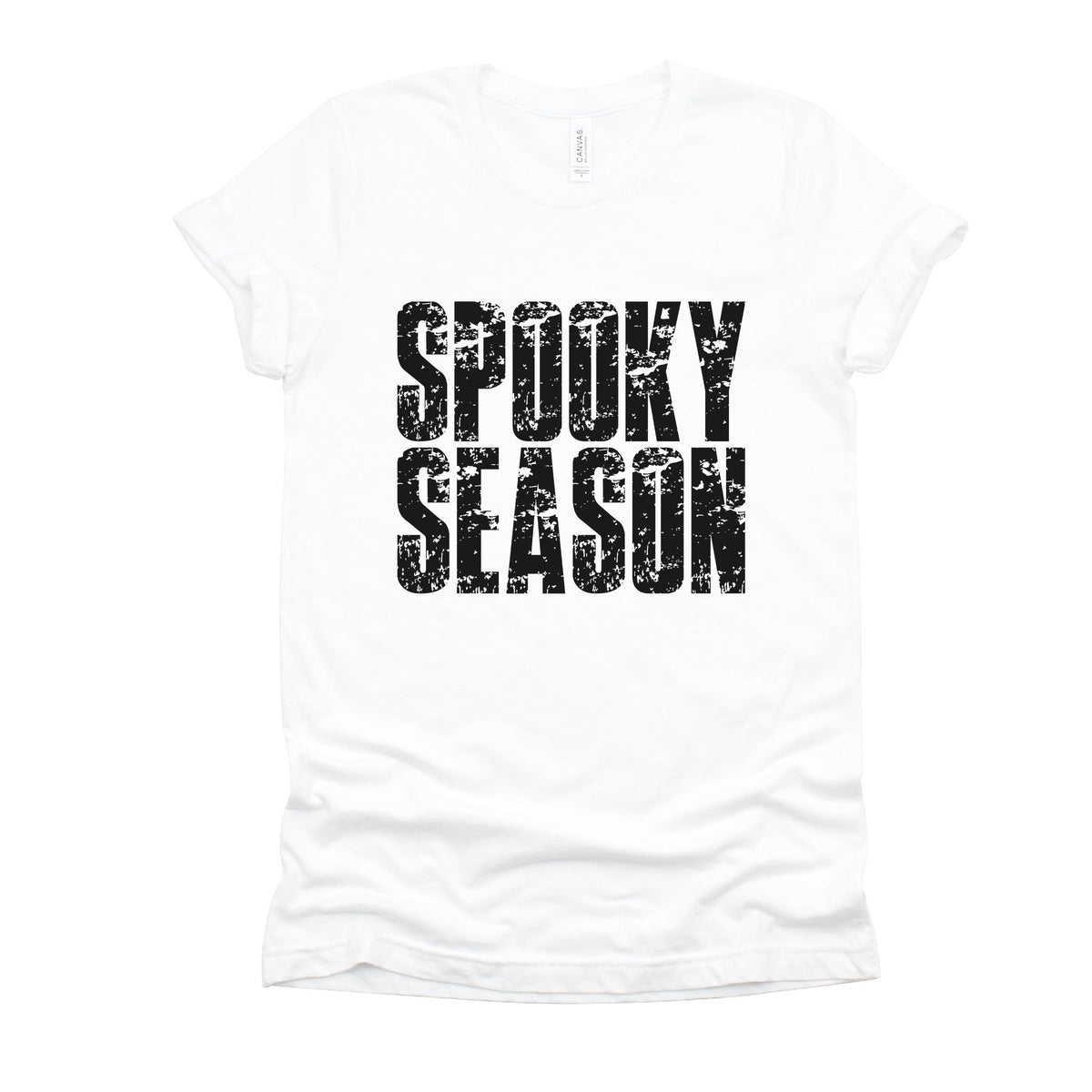 Spooky Season Block Distressed - Women's Short Sleeve Graphic T-Shirt