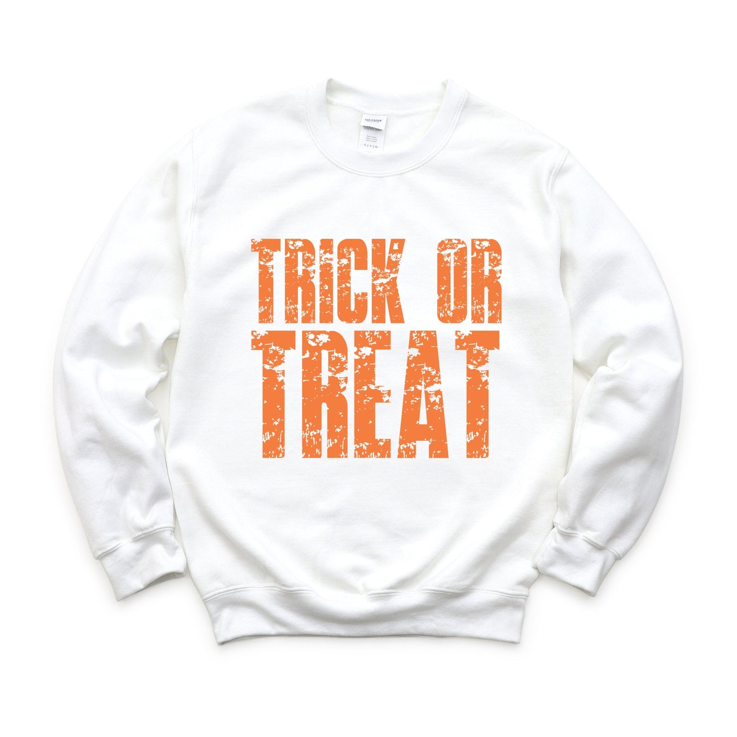 Trick or Treat Block Distressed - Women's Graphic Sweatshirt