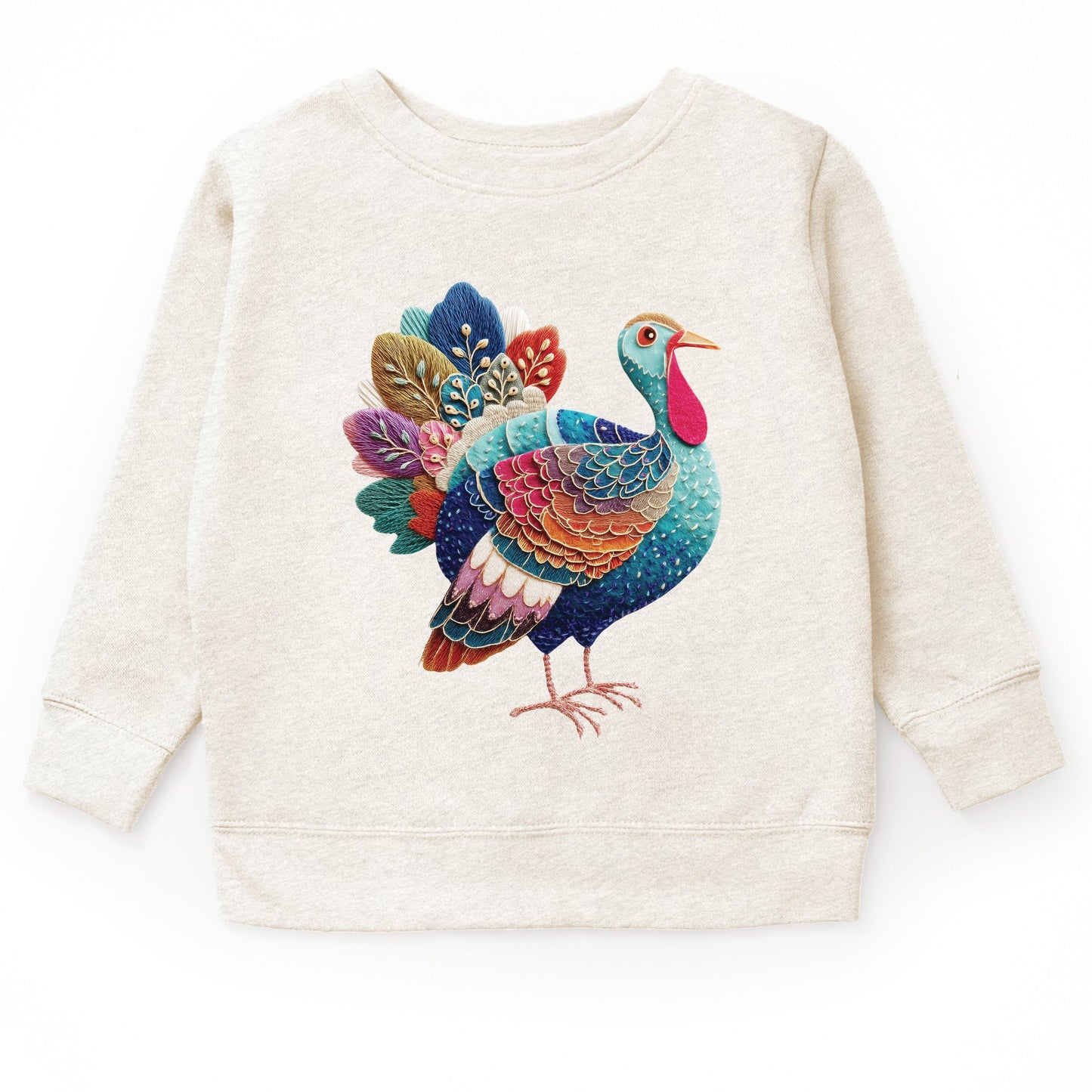 Turkey Patchwork Print - Youth Graphic Sweatshirt