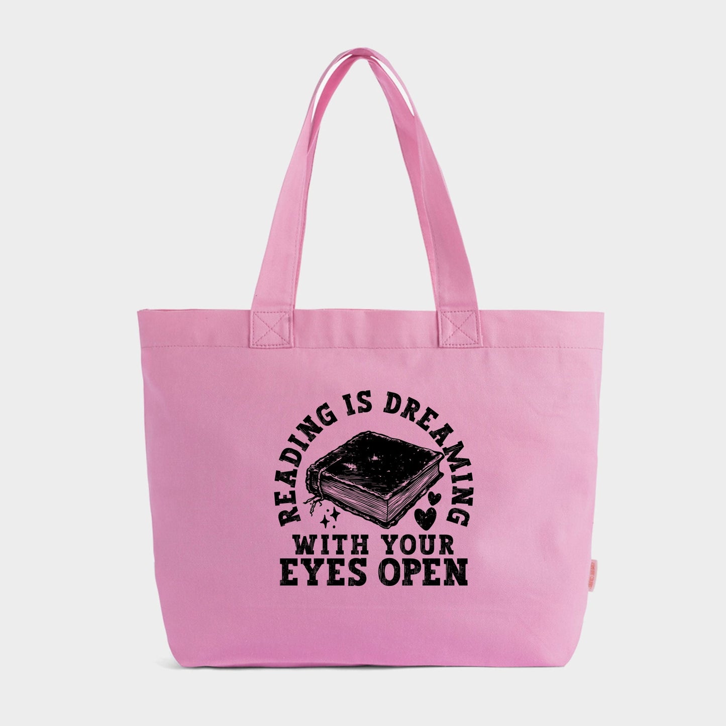 Reading Is Dreaming - Zippered Canvas Tote