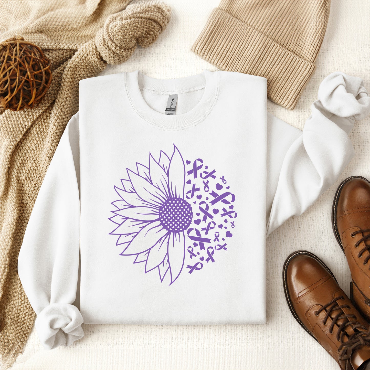 Sunflower Breast Cancer | Sweatshirt