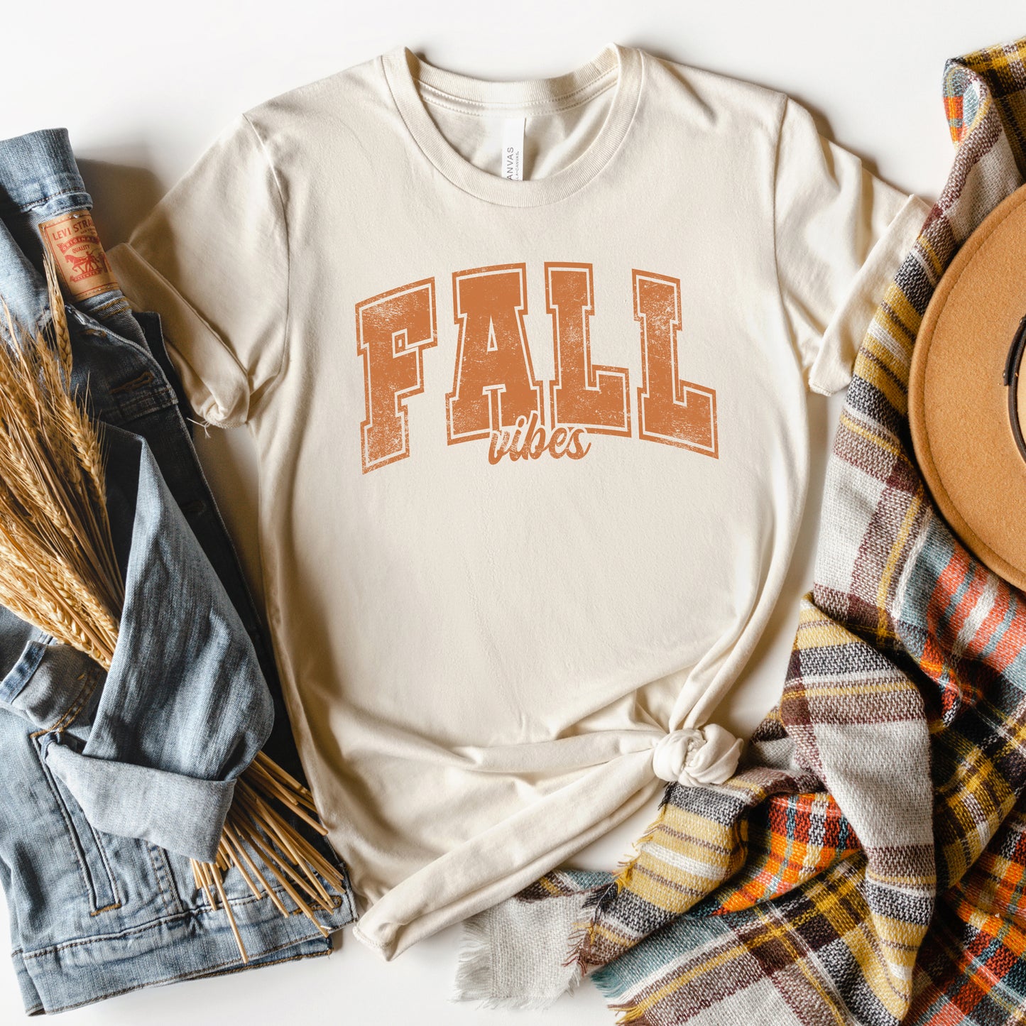 Fall Vibe Varsity | Short Sleeve Crew Neck