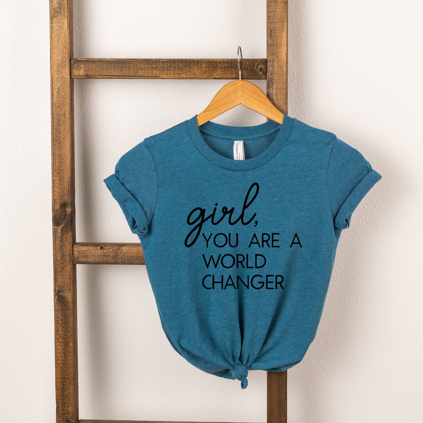 Girl World Changer | Toddler Short Sleeve Crew Neck
