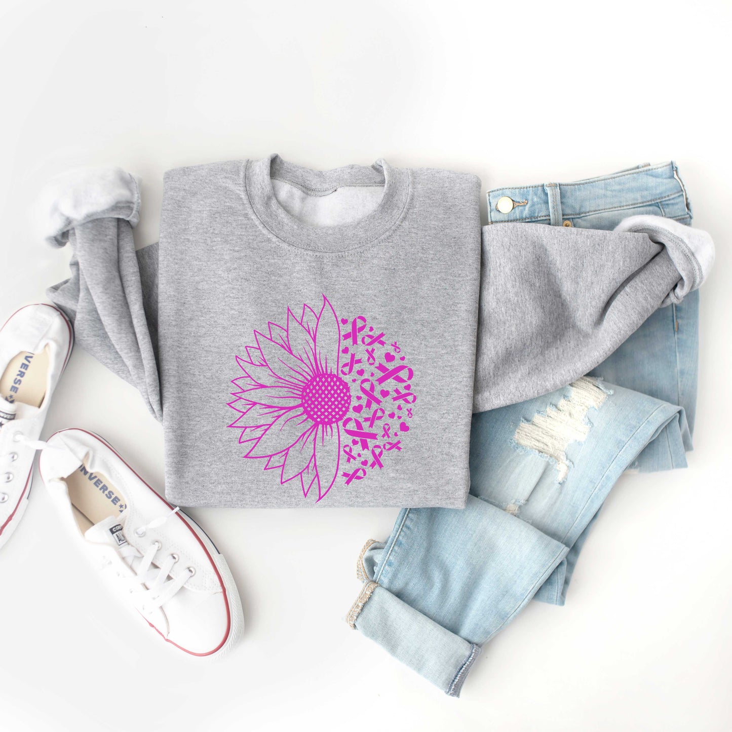 Sunflower Breast Cancer | Sweatshirt