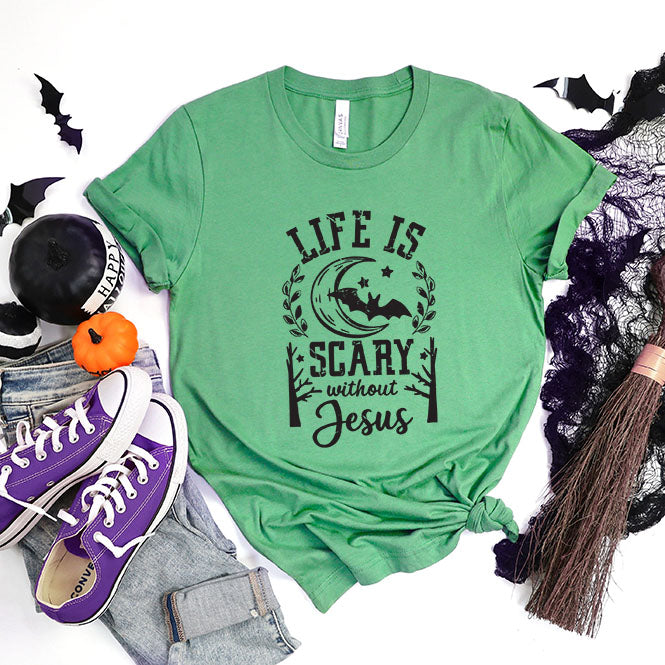 Scary Without Jesus | Short Sleeve Crew Neck