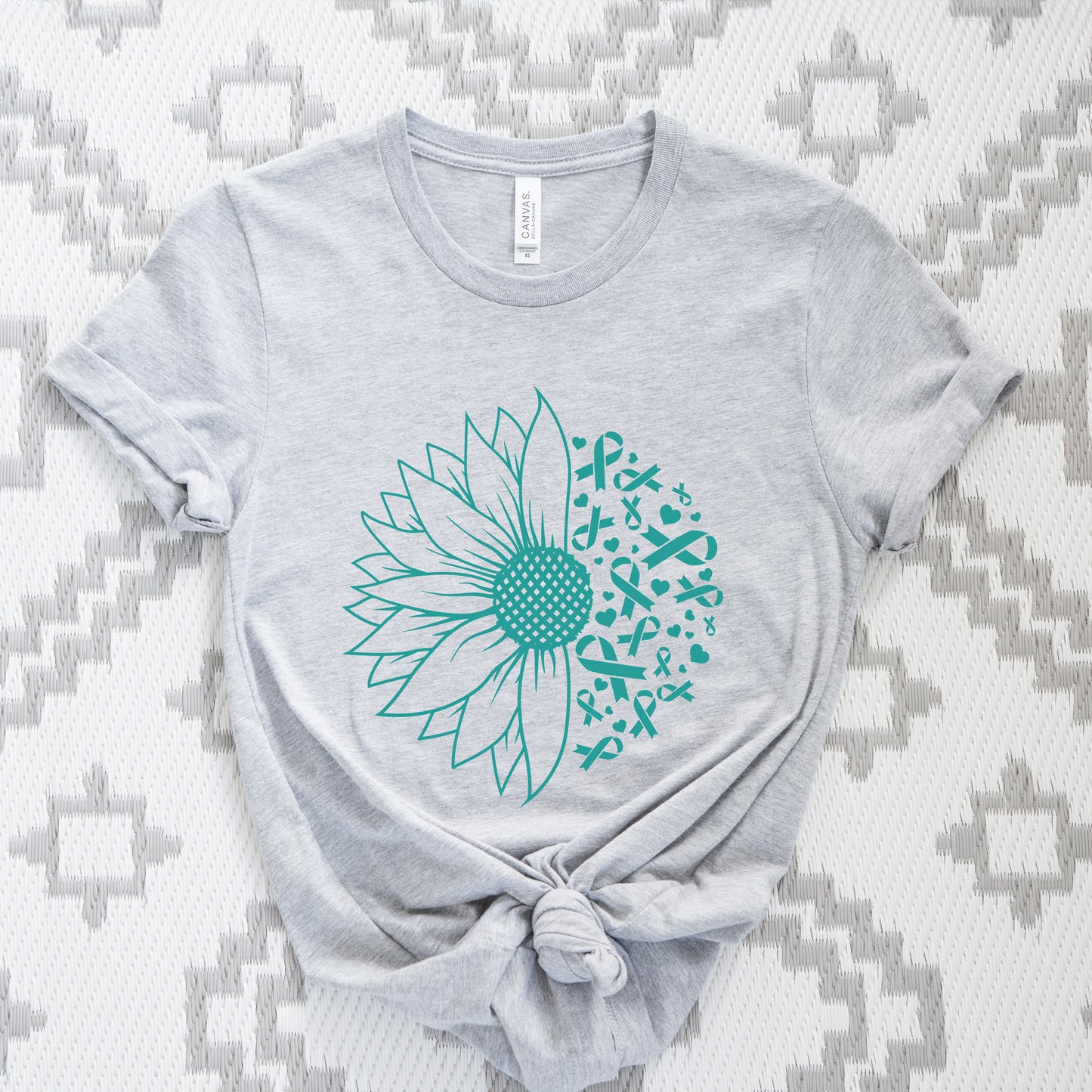 Sunflower Breast Cancer | Short Sleeve Crew Neck