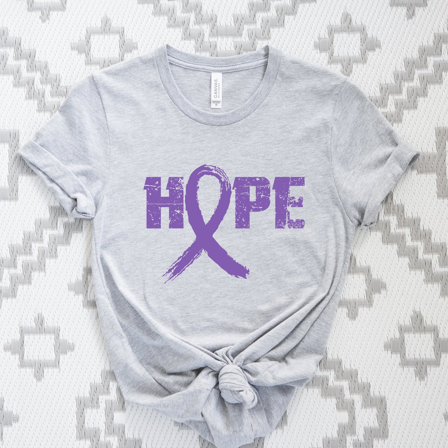 Hope Ribbon | Short Sleeve Crew Neck