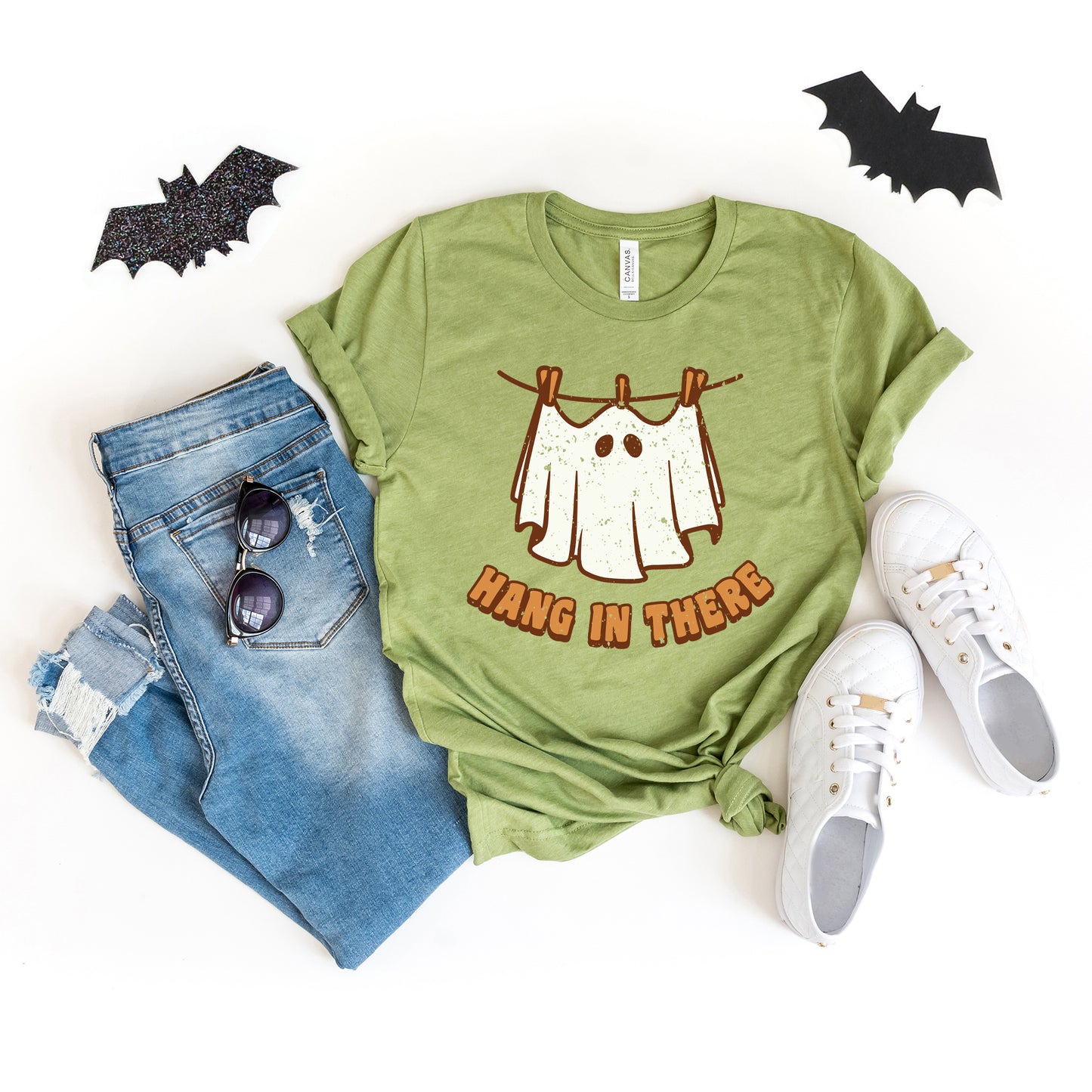 Hang In There Ghost | Short Sleeve Crew Neck