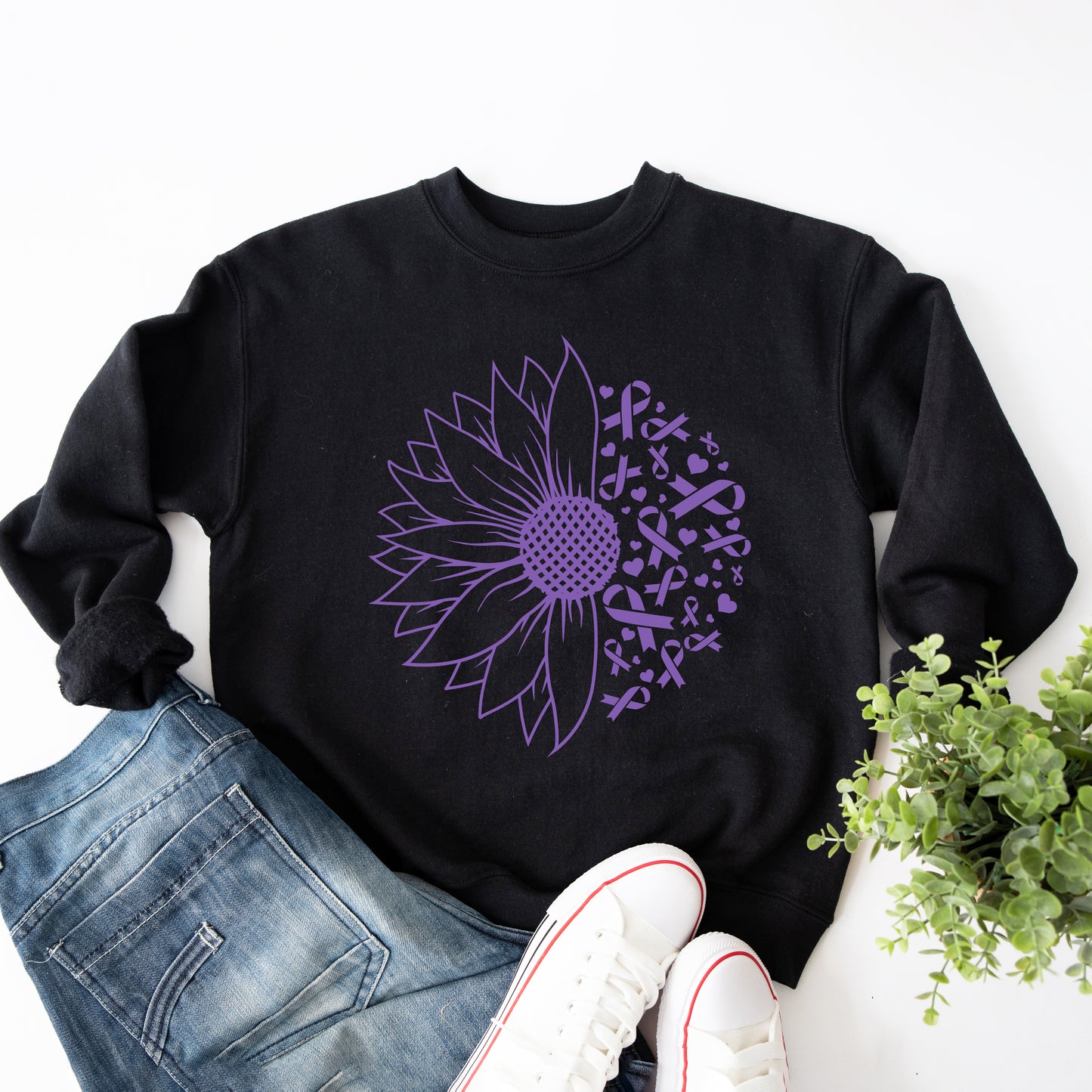 Sunflower Breast Cancer | Sweatshirt