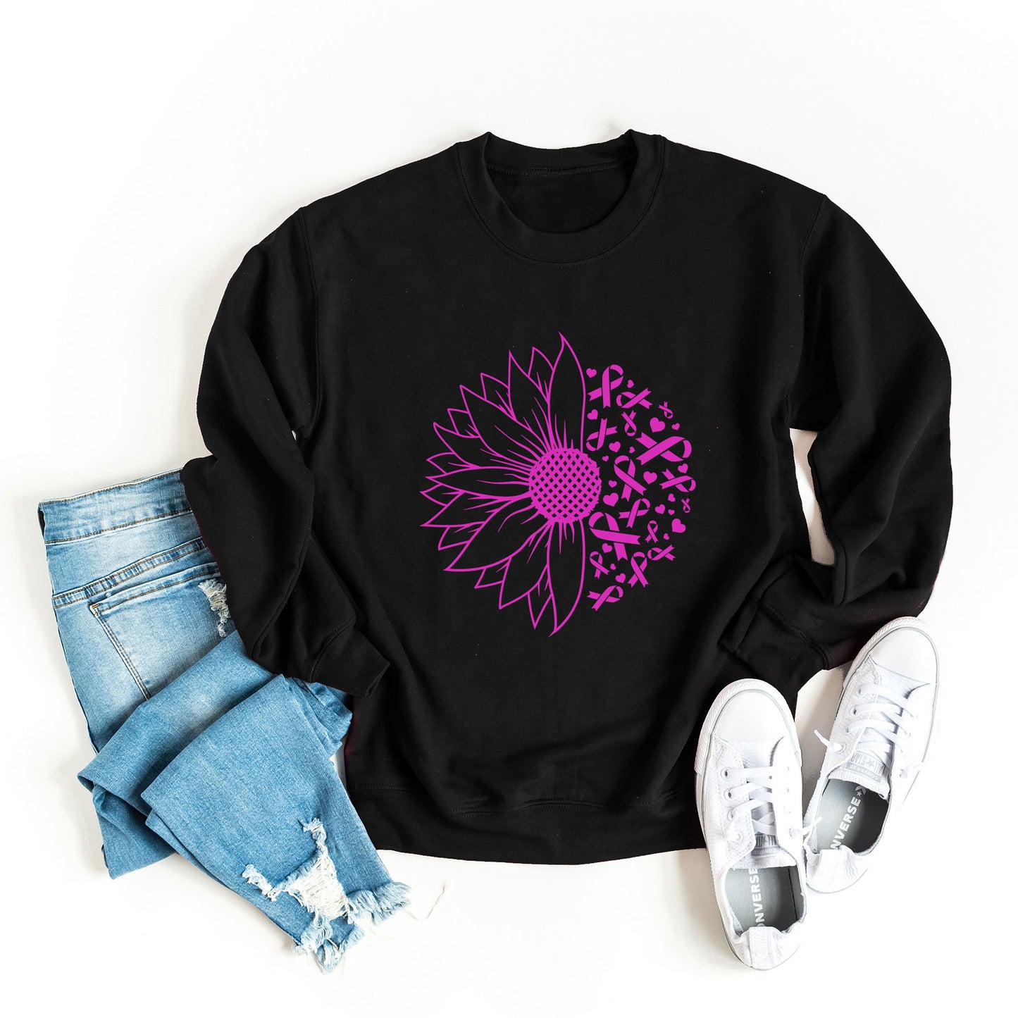 Sunflower Breast Cancer | Sweatshirt