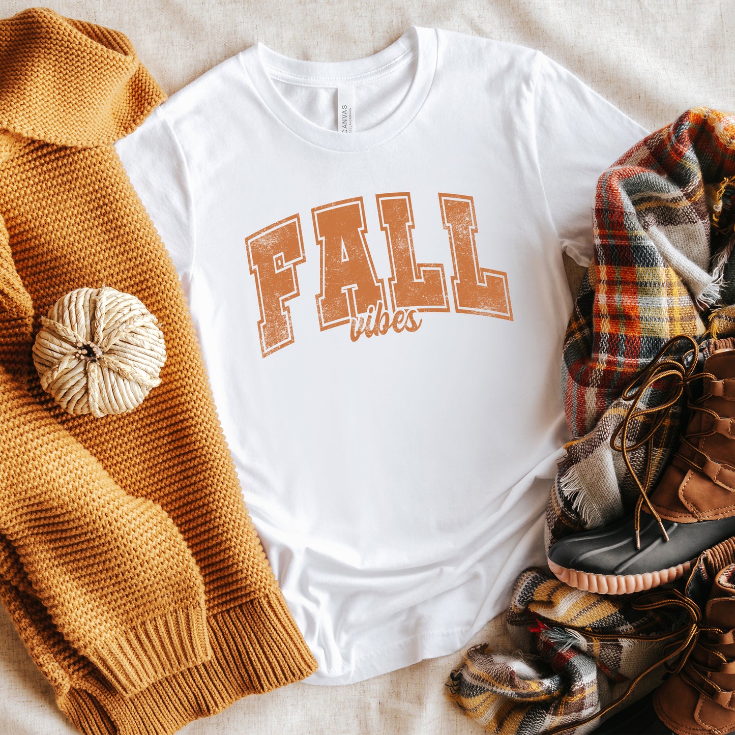 Fall Vibe Varsity | Short Sleeve Crew Neck
