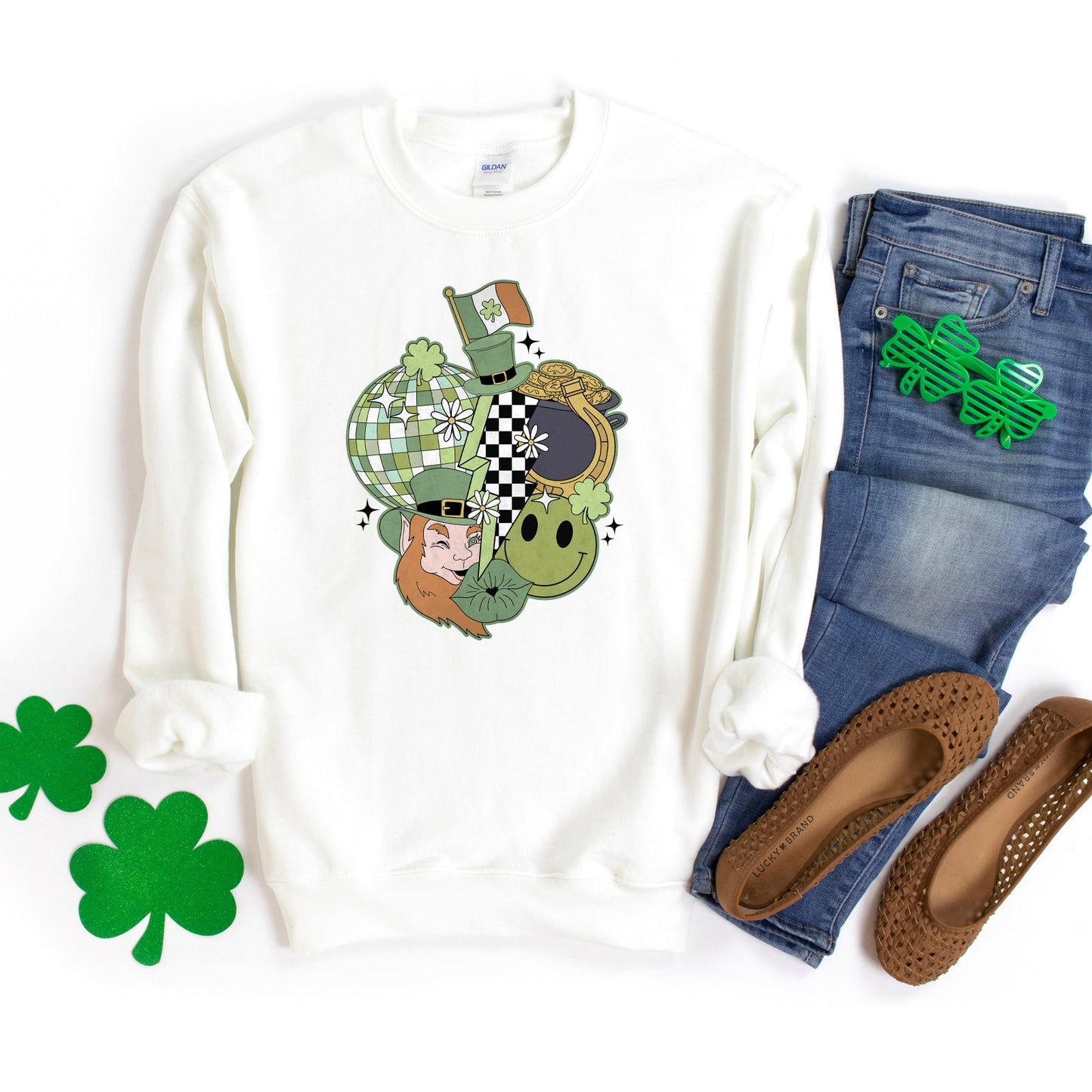 St. Patrick's Retro Collage| Sweatshirt