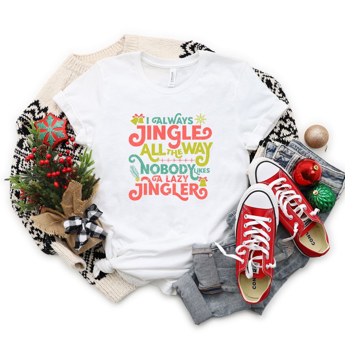 Nobody Likes A Lazy Jingler | Short Sleeve Crew Neck