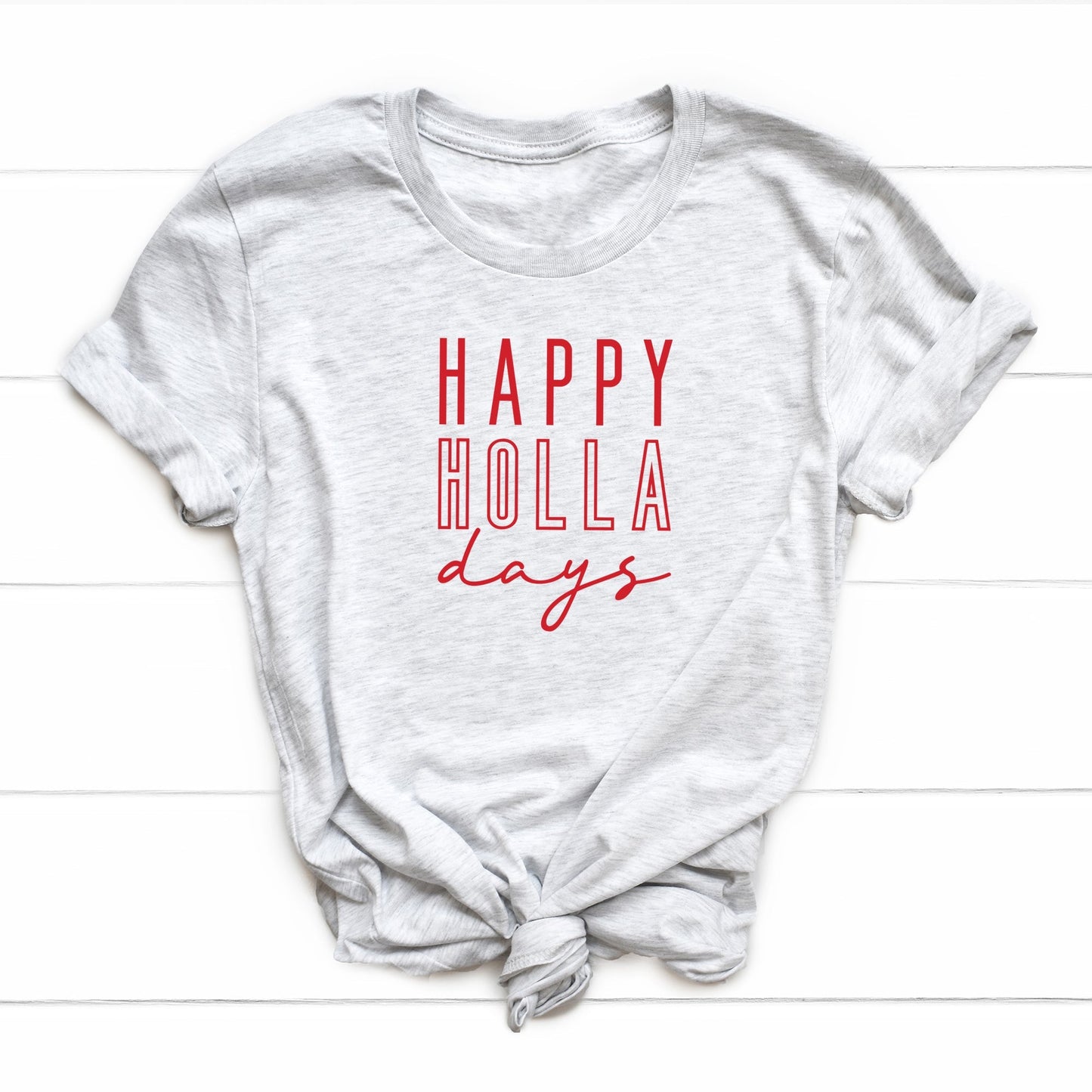 Happy Holla Days | Short Sleeve Crew Neck