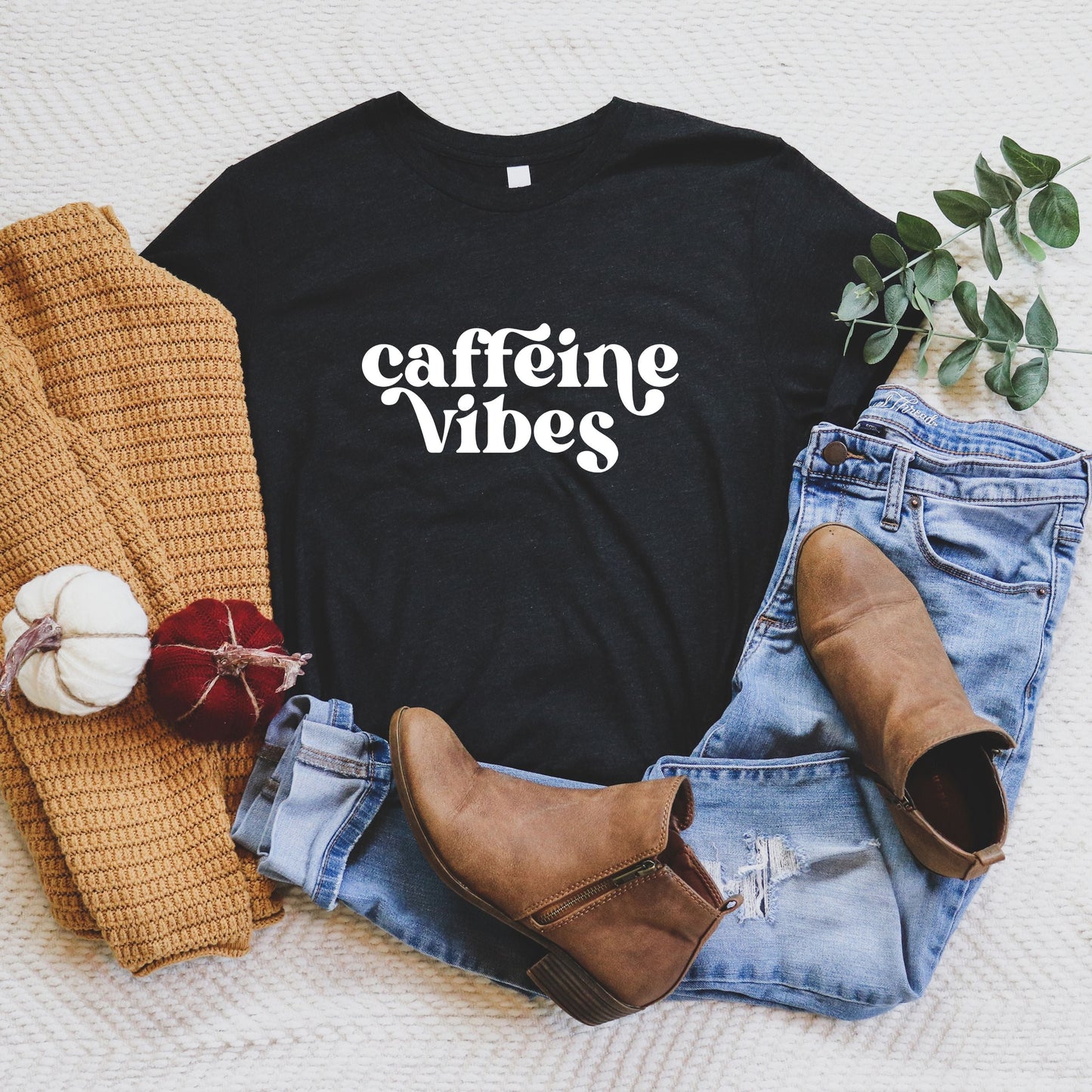 Caffeine Vibes | Short Sleeve Crew Neck