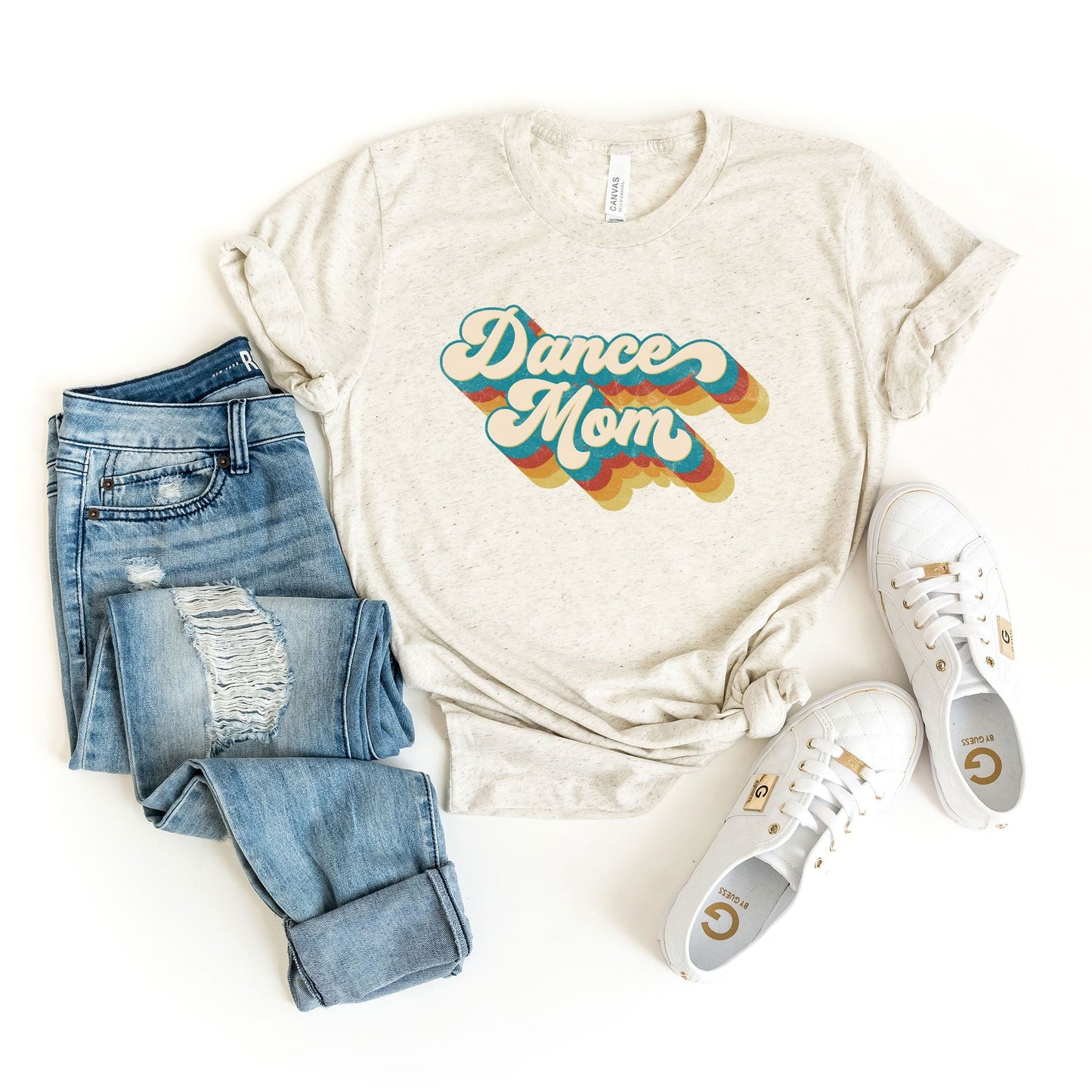 Retro Dance Mom | Short Sleeve Crew Neck