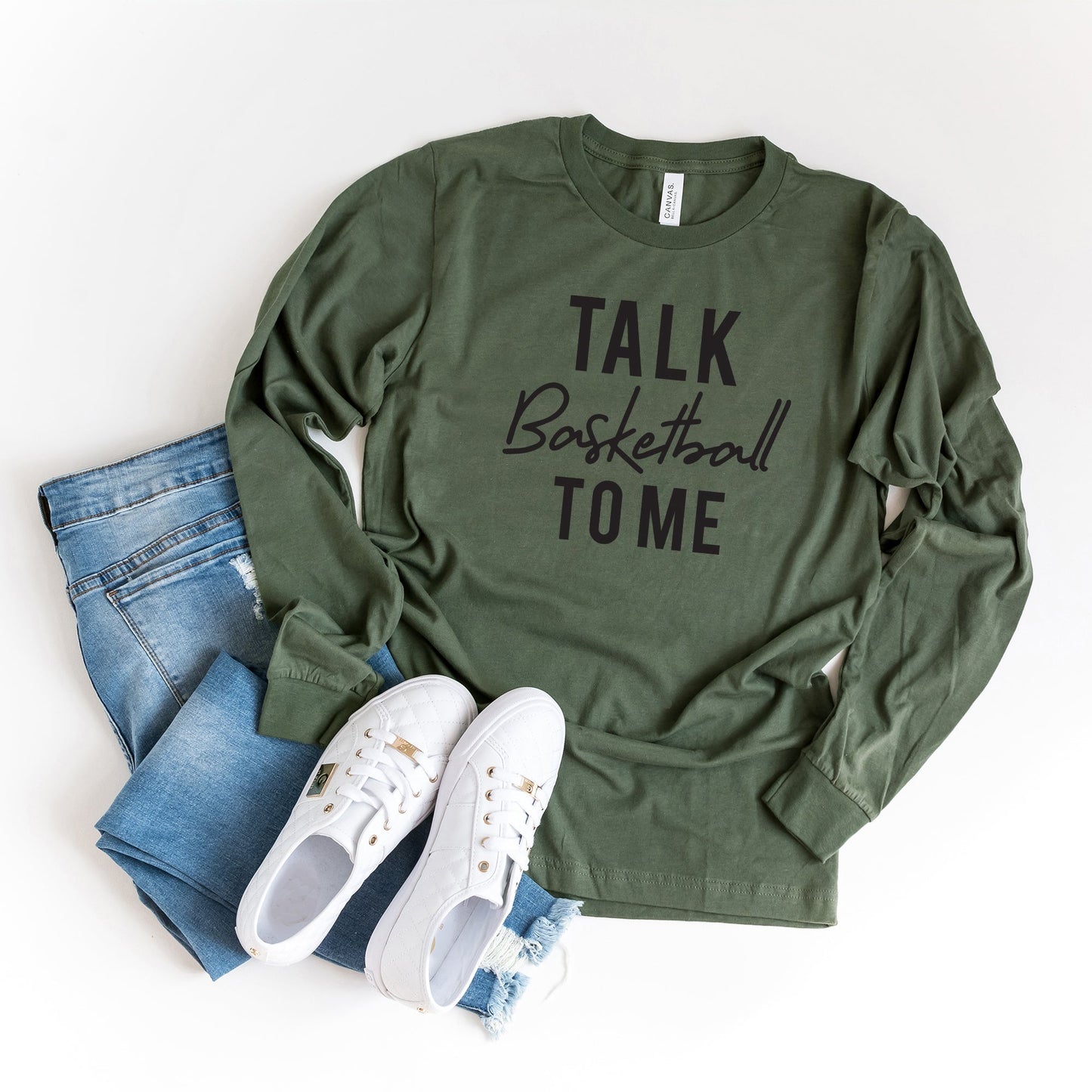 Talk Basketball to Me | Long Sleeve Crew Neck