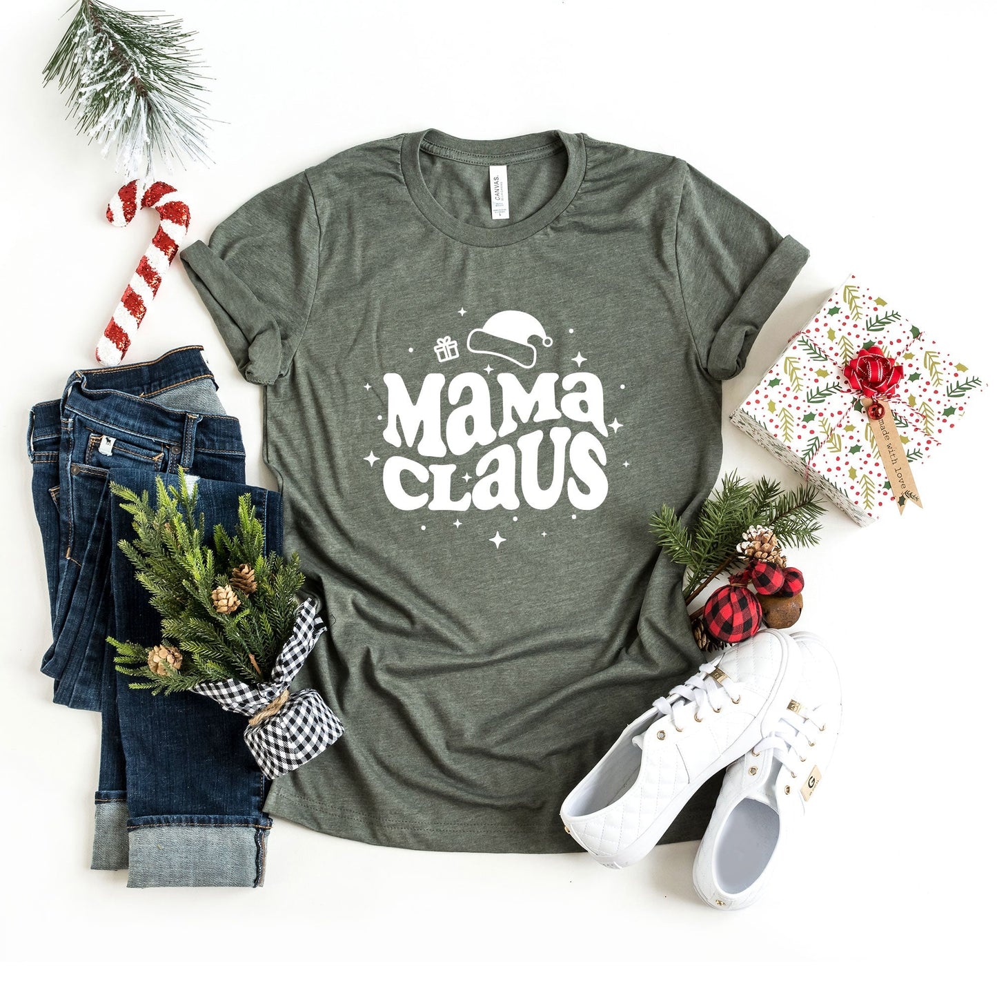 Mama Claus | Short Sleeve Crew Neck